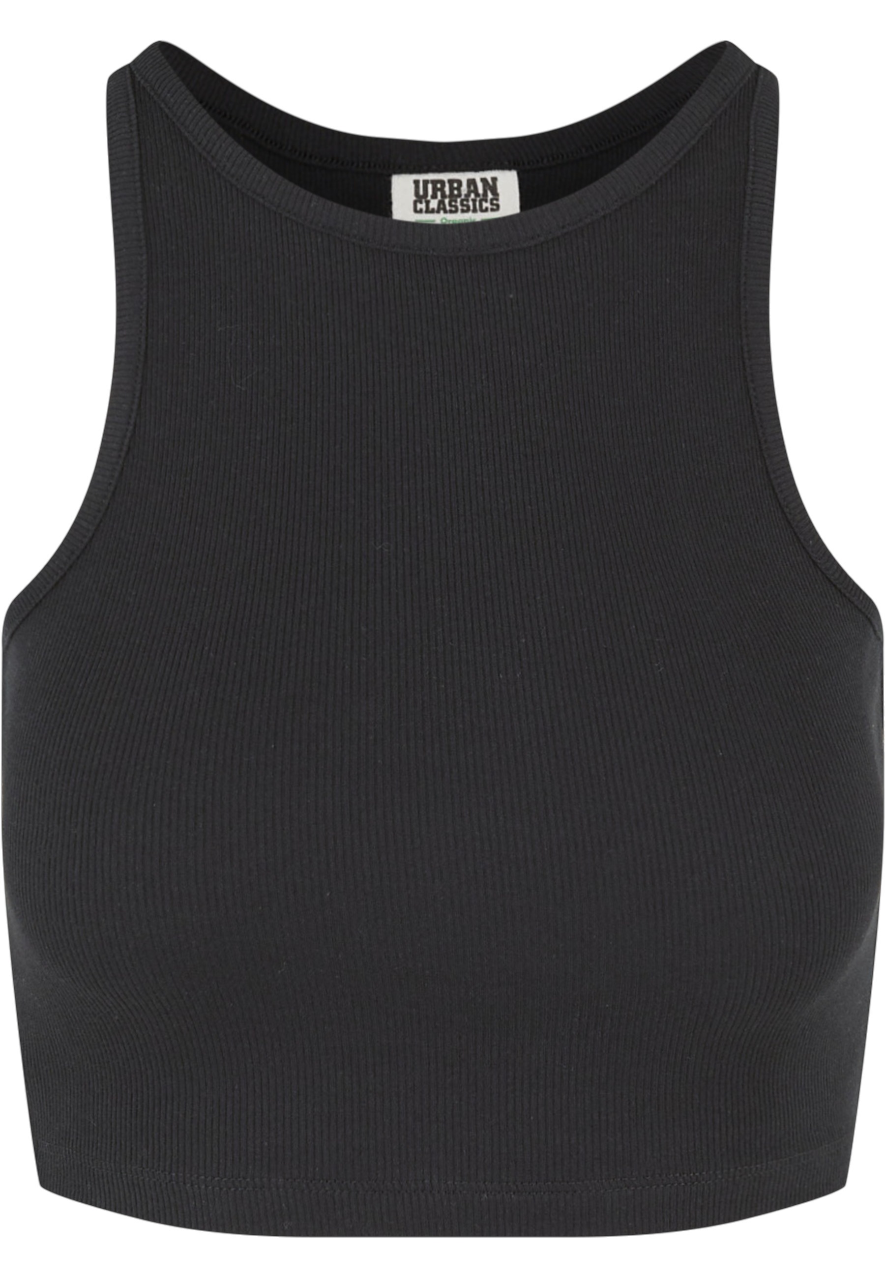 URBAN CLASSICS Tanktop "Urban Classics Damen Ladies Organic Cropped Rib Top günstig online kaufen
