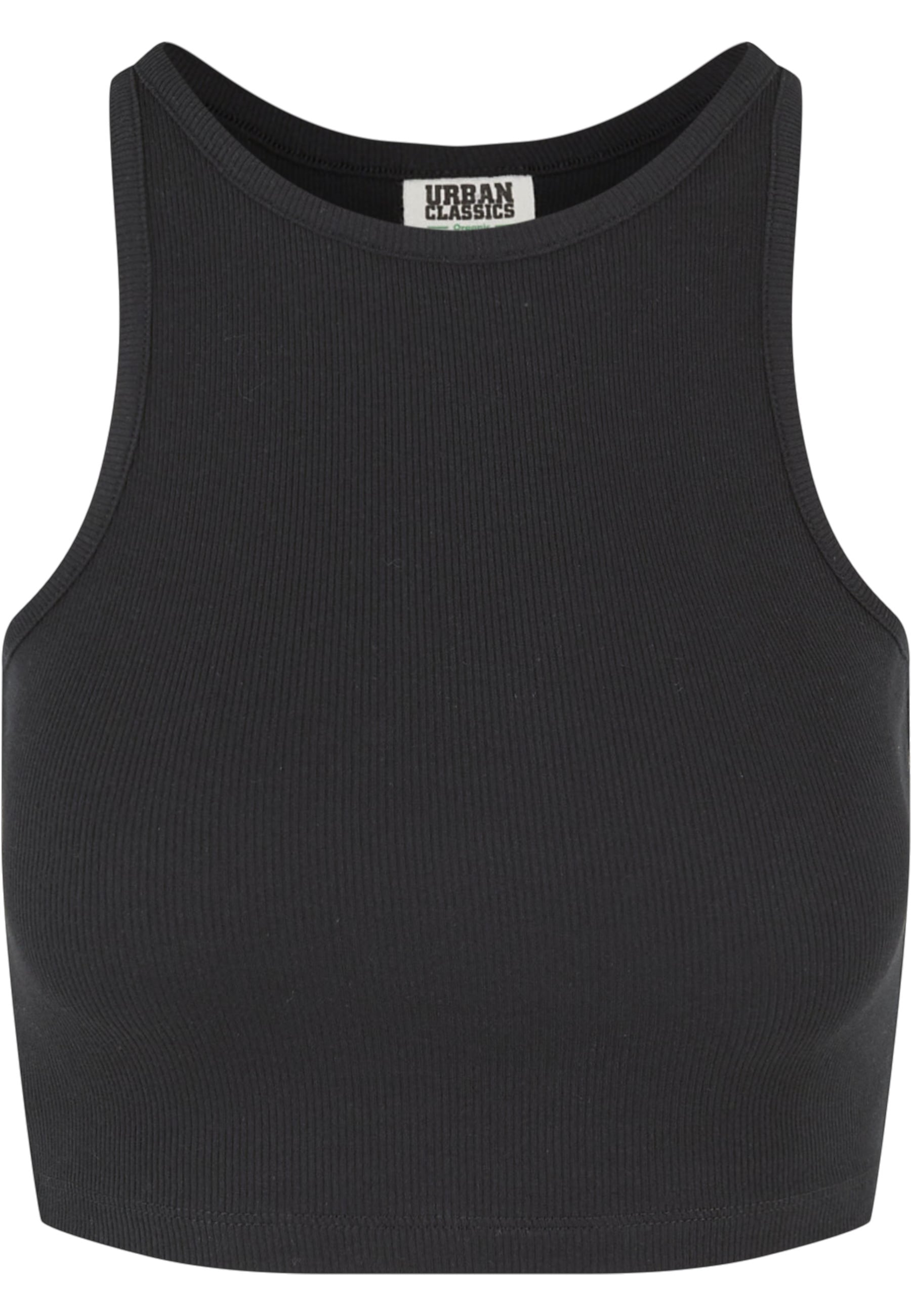 URBAN CLASSICS "Urban Classics Damen Ladies Organic Cropped Rib Top" 1
