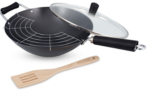 KEN HOM Wok "Excellence", Stahl, (Set, 3 tlg.), Induktion