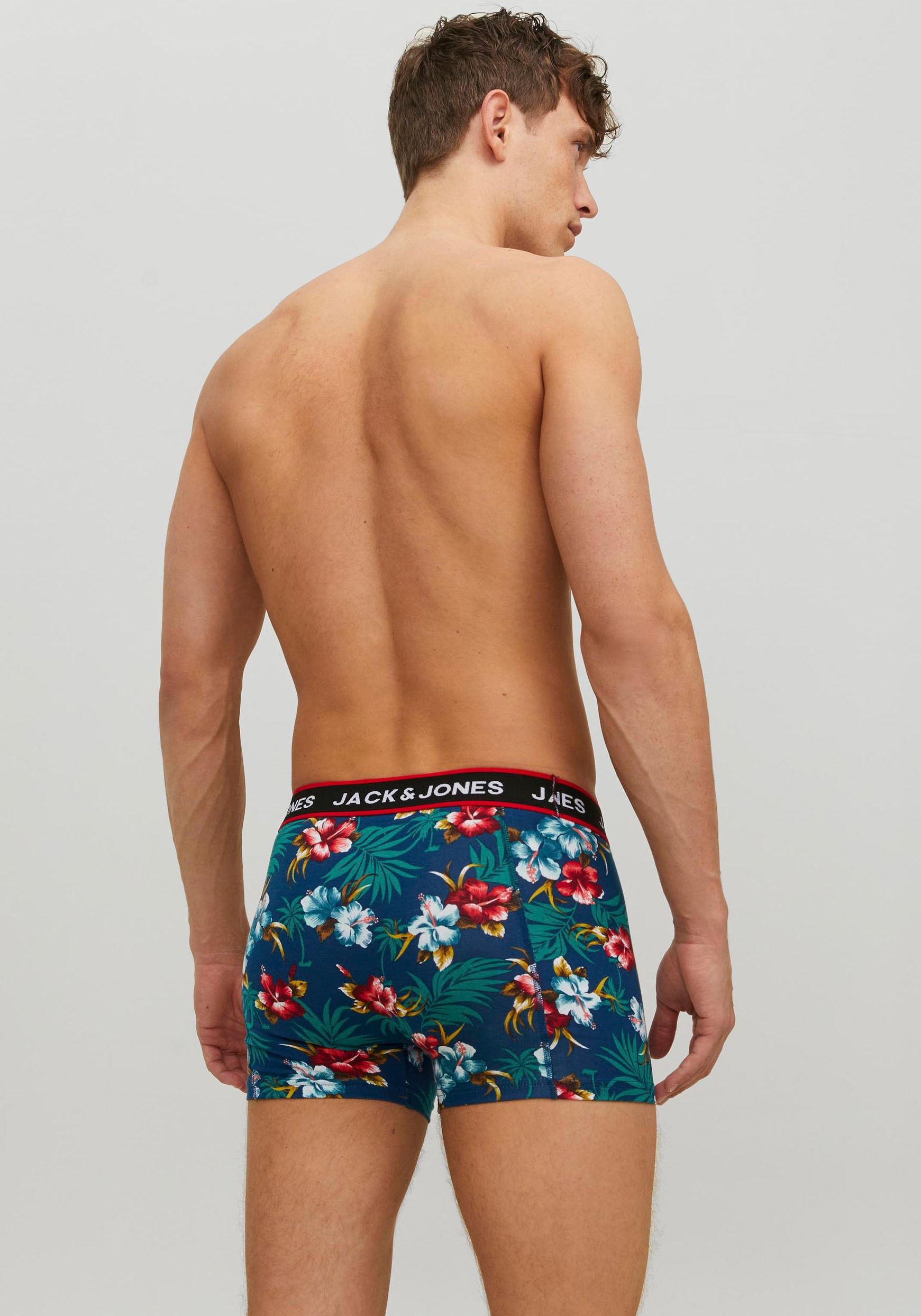 Jack & Jones Trunk »JACFLOWER TRUNKS 3 PACK.NOOS«, (Packung, 3 St.)