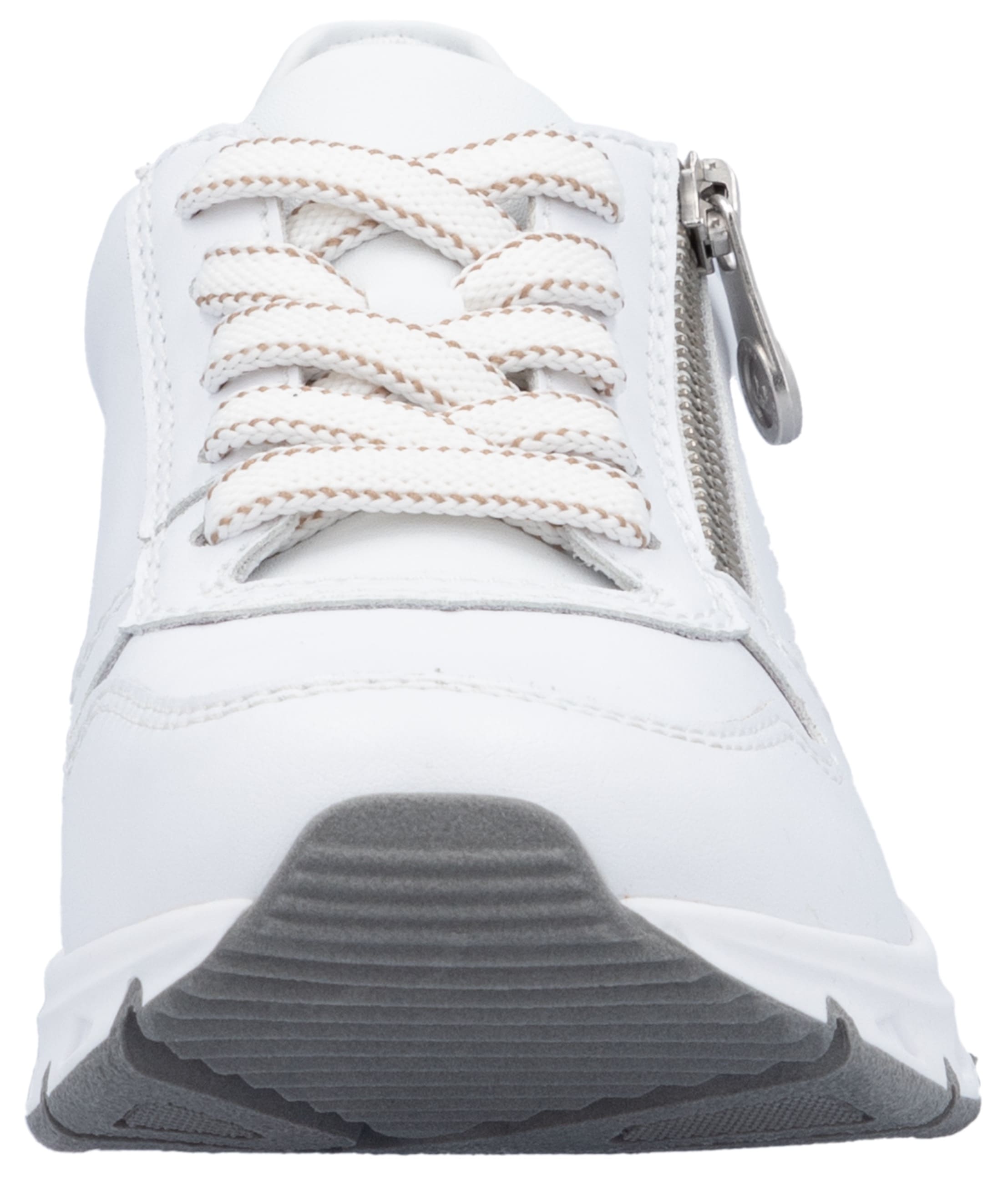 Rieker Sneaker, mit seitlichem Reißverschluss, Freizeitschuh, Halbschuh, Schnürschuh