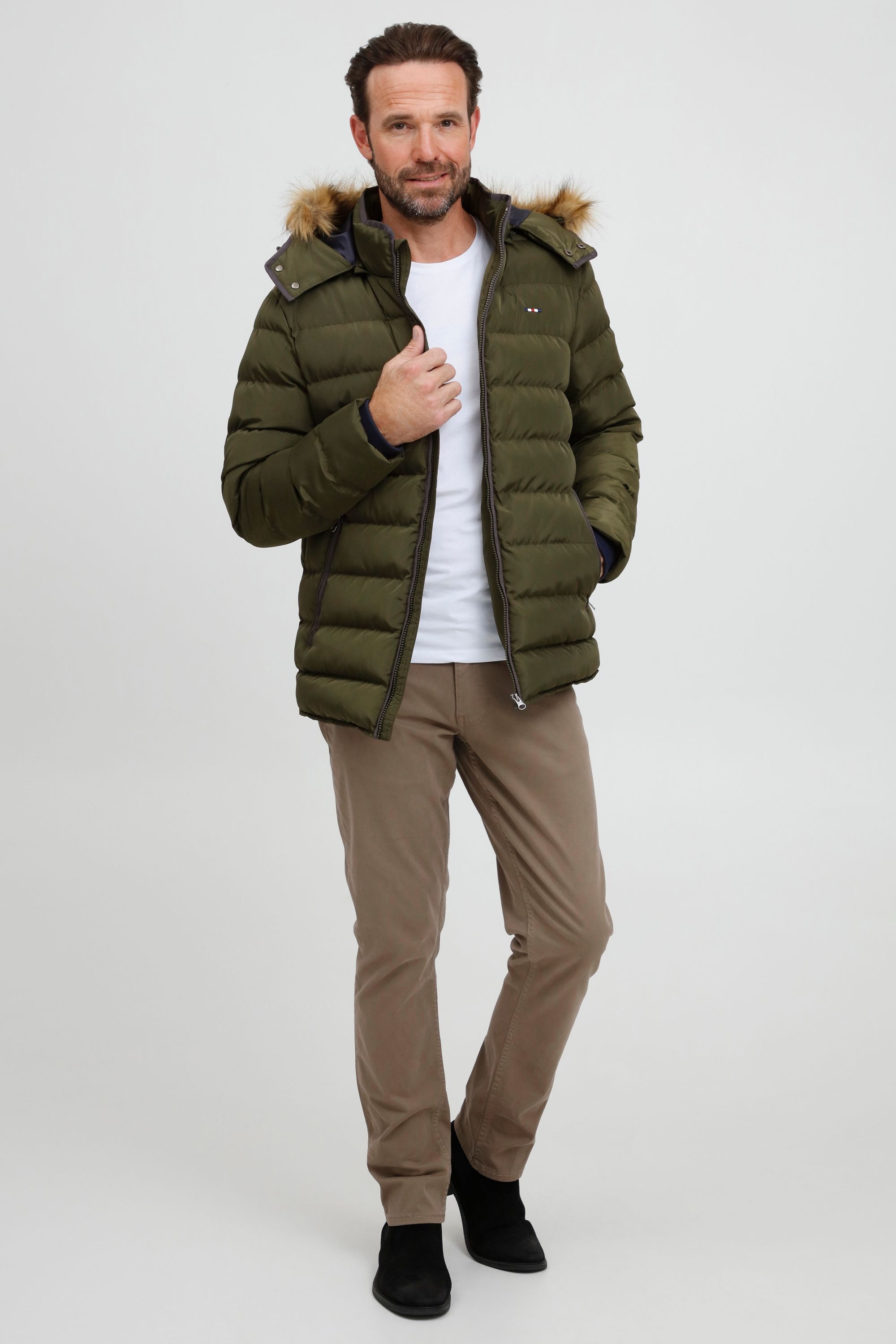 FQ1924 Steppjacke »Steppjacke FQAksel«, mit Kapuze