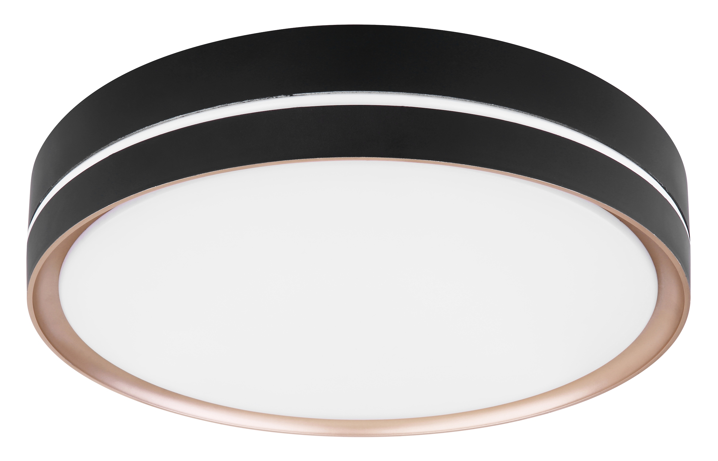 GLOBO LIGHTING Deckenleuchte »MANNI« LED-Modul 1 Stk. Deckenleuchte schwarz/bronze, LED dimmbar, Fernbedienung