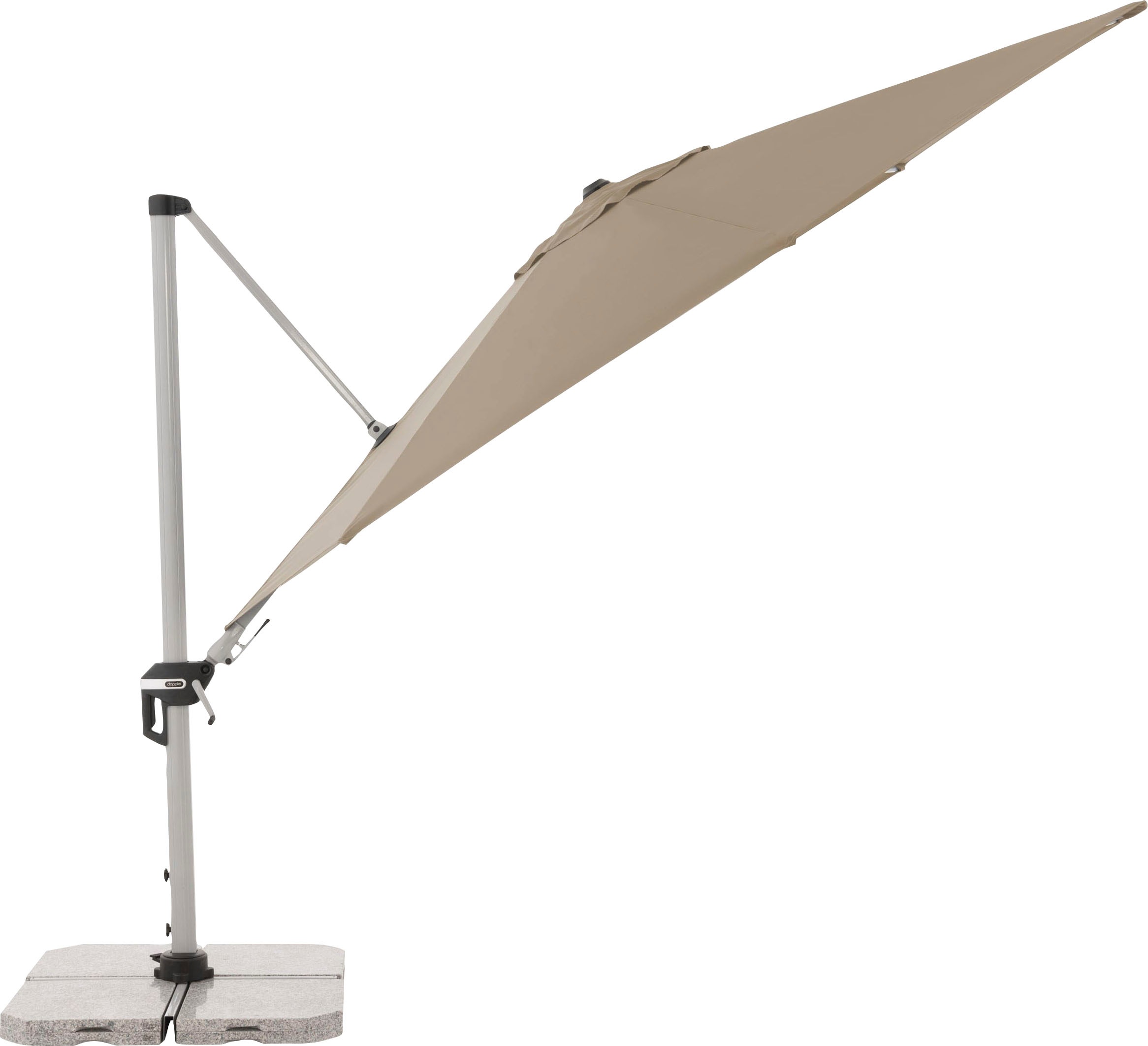 doppler® Ampelschirm, UV-beständig, um 360 Grad drehbar