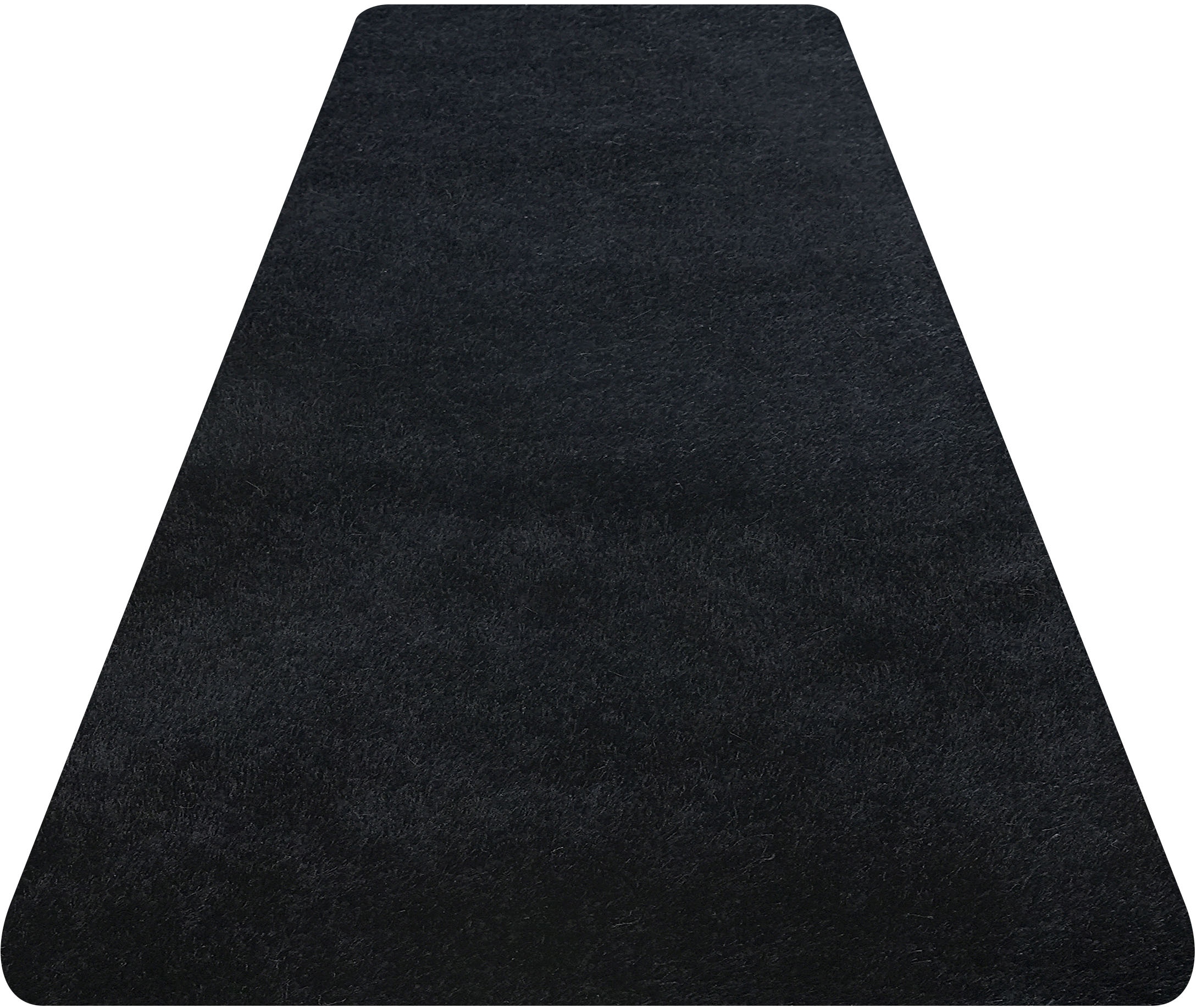 Hochflor-Läufer BRUNO BANANI "Dana Teppich, Kundenliebling" Gr. 19, schwarz, B:80cm H:30mm L:500cm, Kunstfaser, Teppiche, Brücke, uni, weich, Mikrofaser, Diele, Flur, Wohnzimmer, Schlafzimmer 3