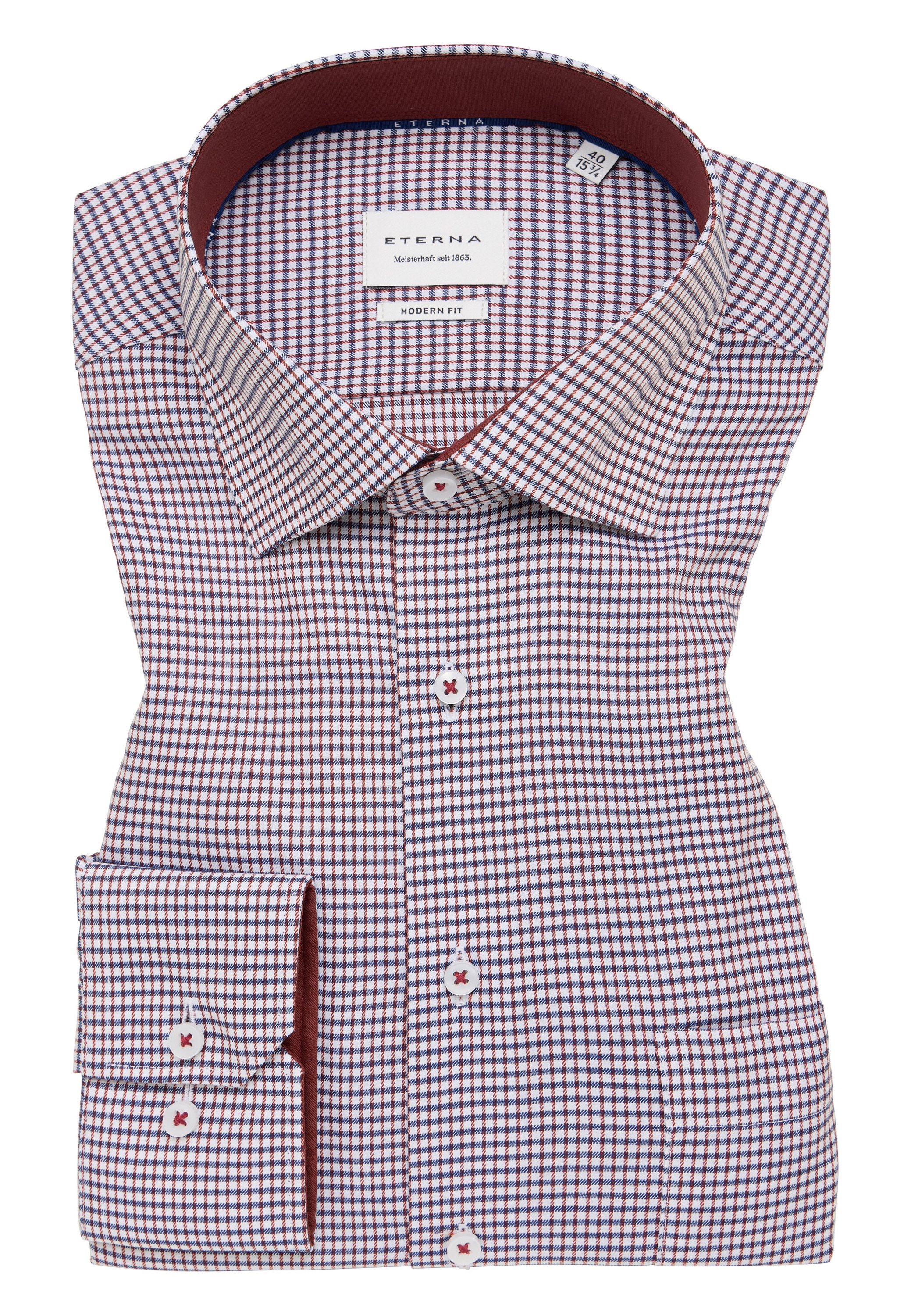 Eterna Langarmhemd »MODERN FIT« NON IRON (bügelfrei)