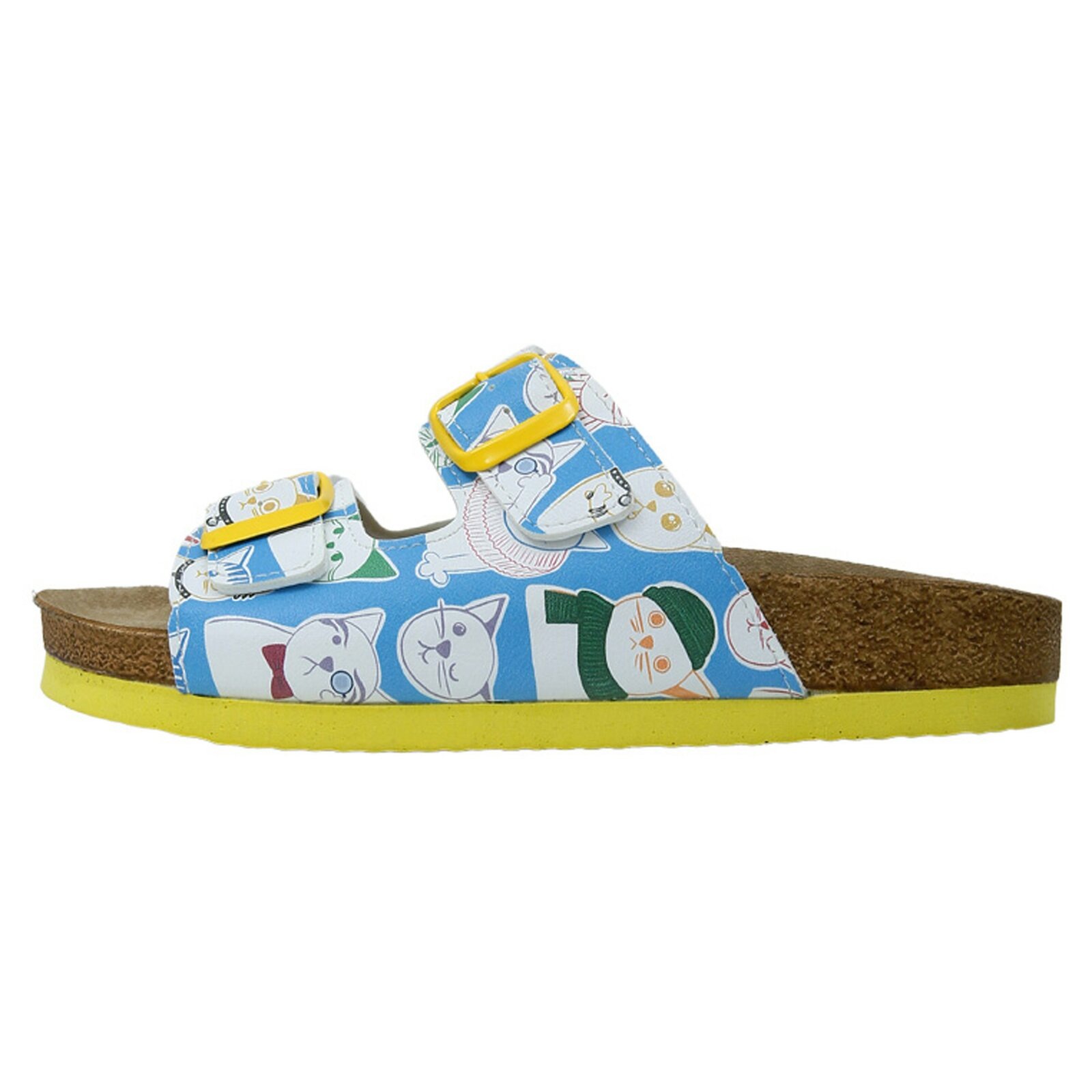 Pantolette DOGO "Stella Pantolette Aeroplanes Damen Sandalen, Stella Pantolette", Damen, Gr. 38, Normalschaft, weiß, Lederimitat, Schuhe Schlappen Pantolette, Handgefertigt