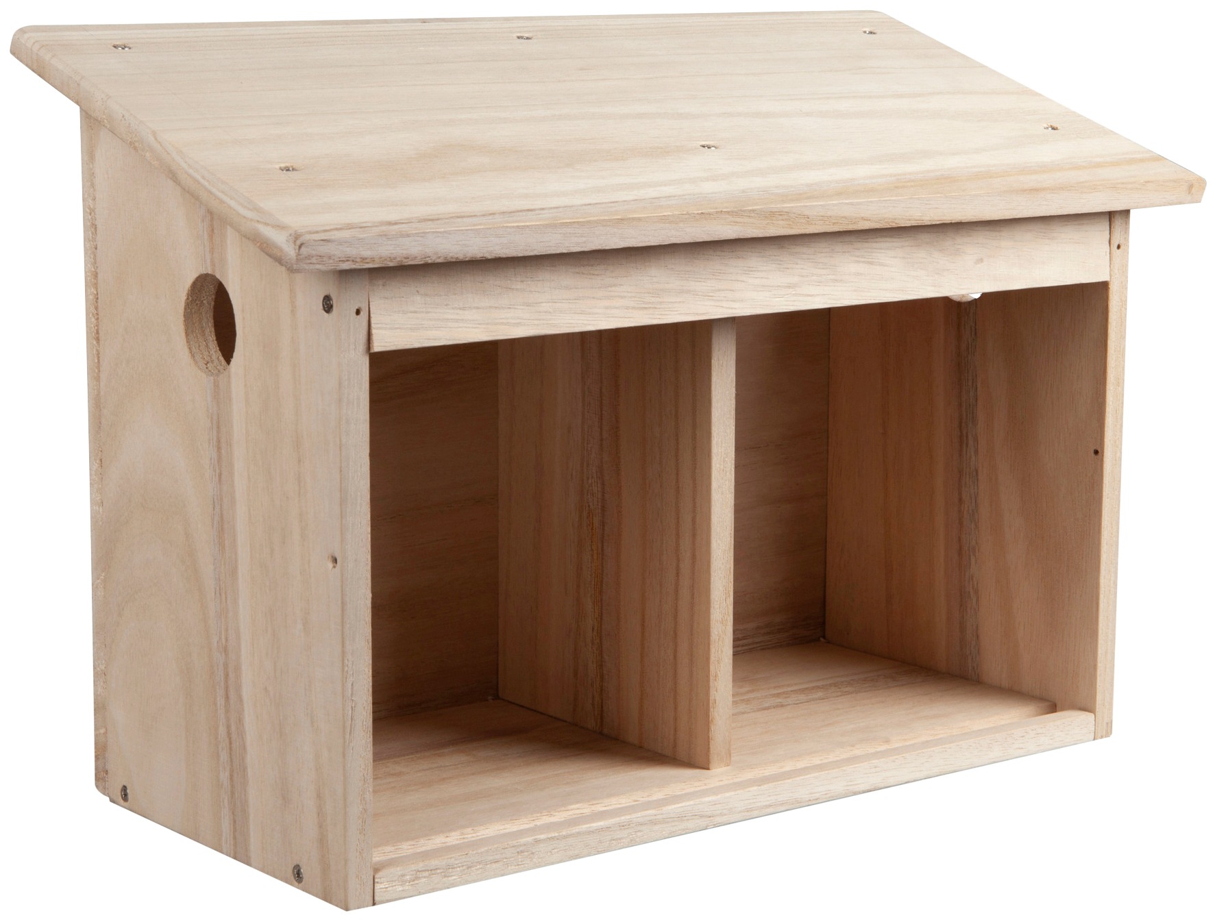Windhager Twinhouse Sparrow Bird House Natural 2