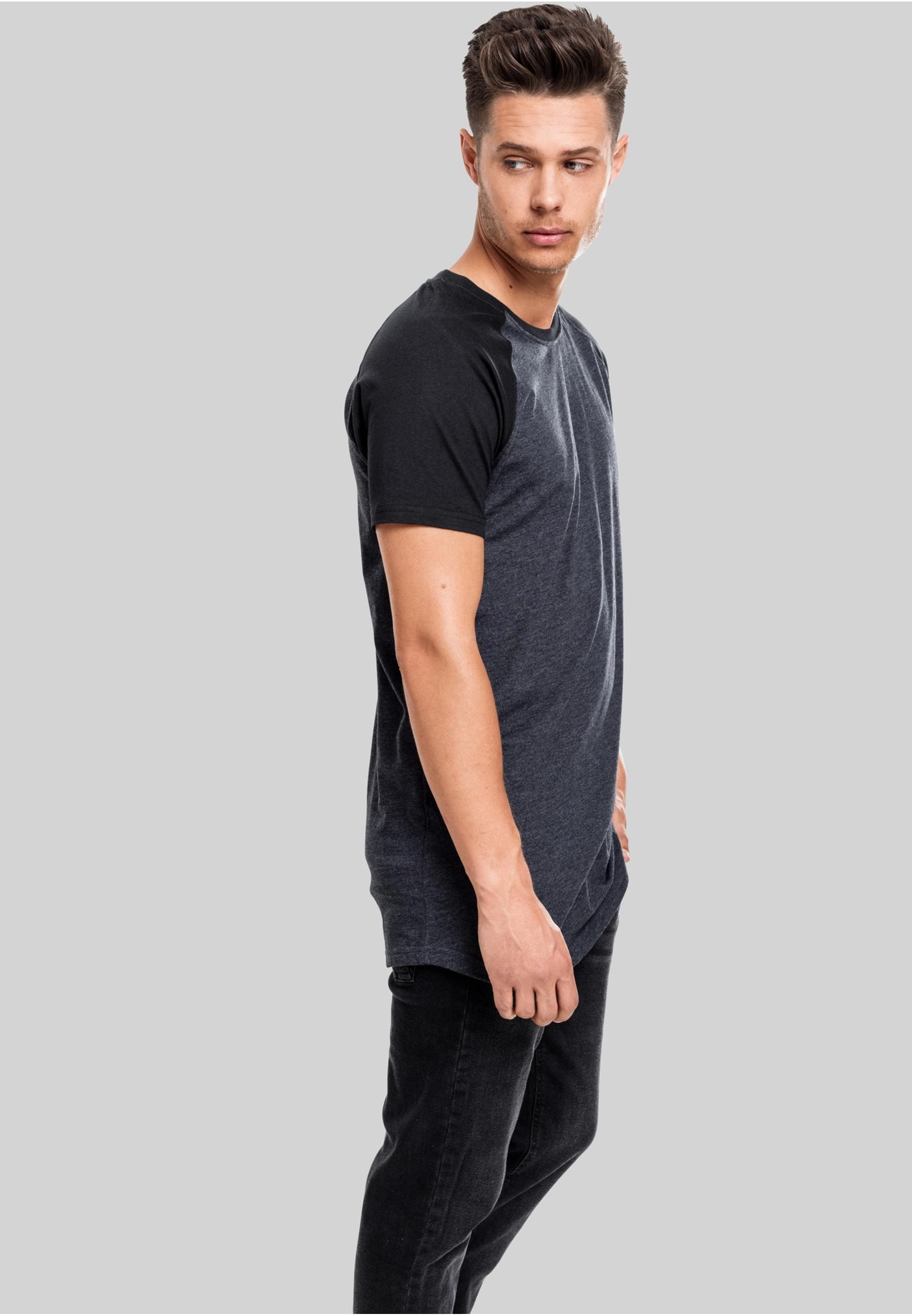 URBAN CLASSICS T-Shirt »Urban Classics Herren Shaped Raglan Long Tee«, (1 tlg.)