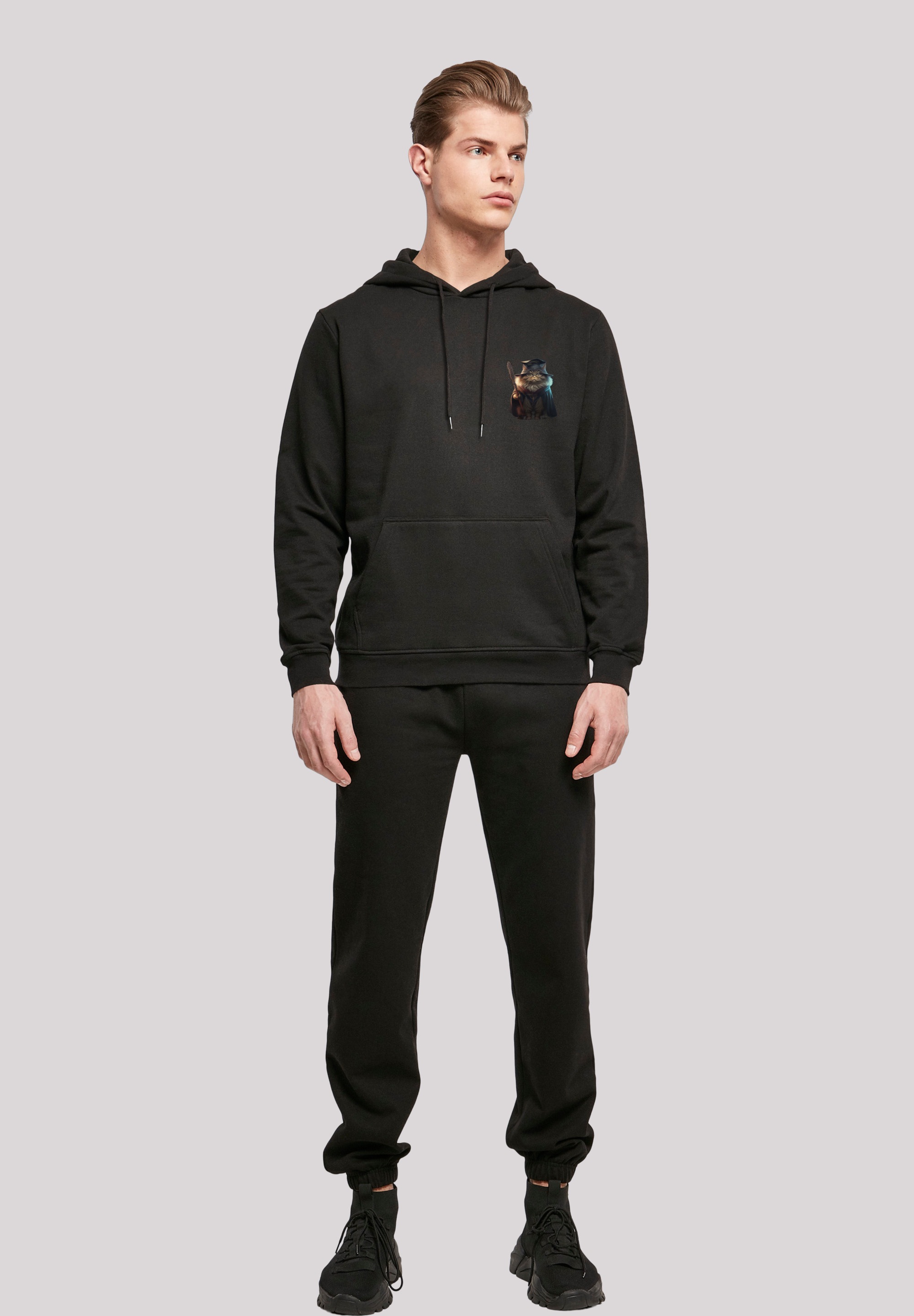 F4NT4STIC Kapuzenpullover »Wizard Cat HOODIE«, Print