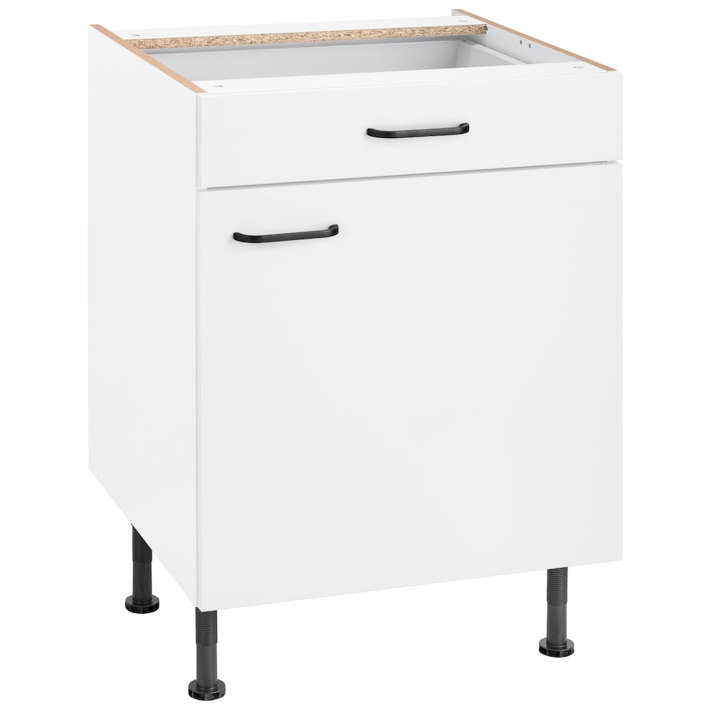 Wohnen Küchenmöbel OPTIFIT Unterschrank »Elga«, mit Soft-Close-Funktion, Vollauszug, höhenverstellbaren Füßen und Metallgriffen,
