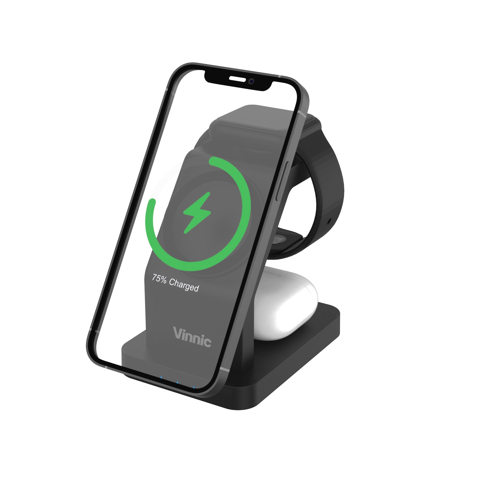 Vinnic Wireless Charger »ONTAKE 3-in-1 Magnetic Wireless Charging Dock«