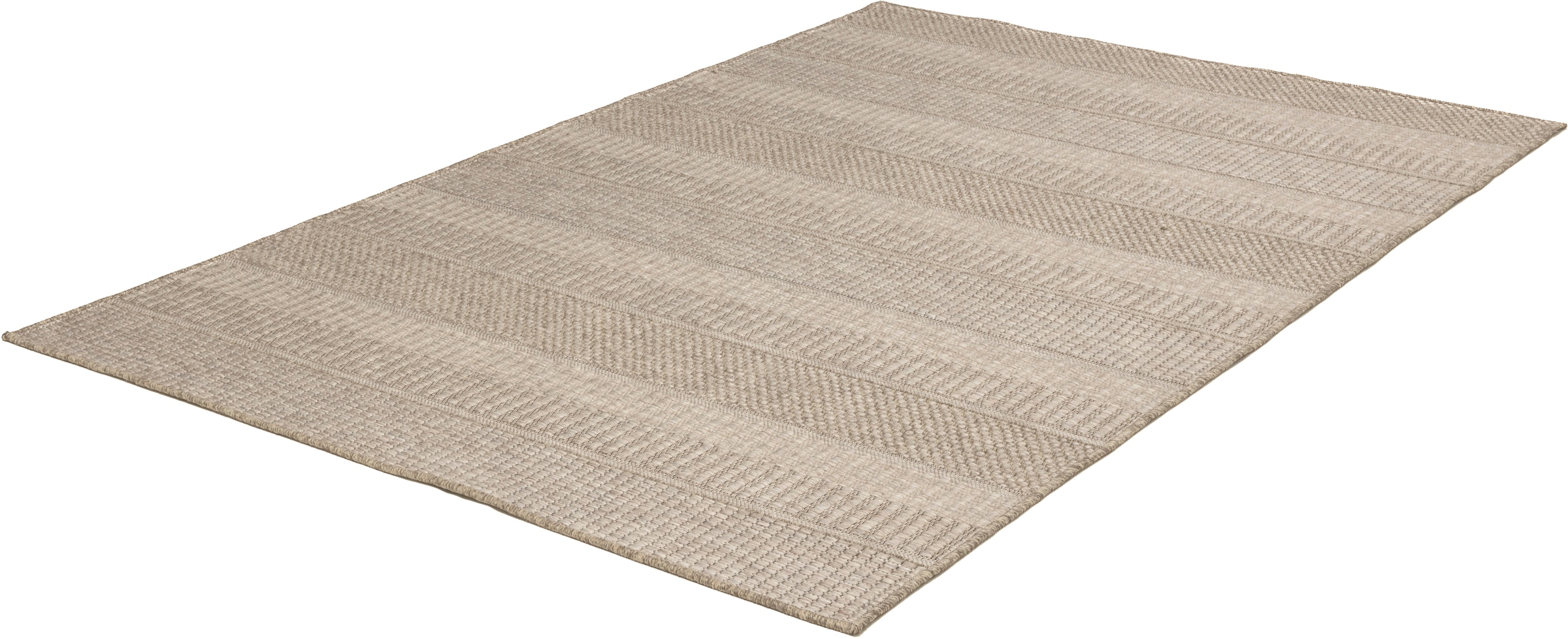 Gino Falcone Teppich »Mariella GF-136«, rechteckig, 6 mm Höhe, modernes Streifen Design, meliert, In- und Otdoor geeignet