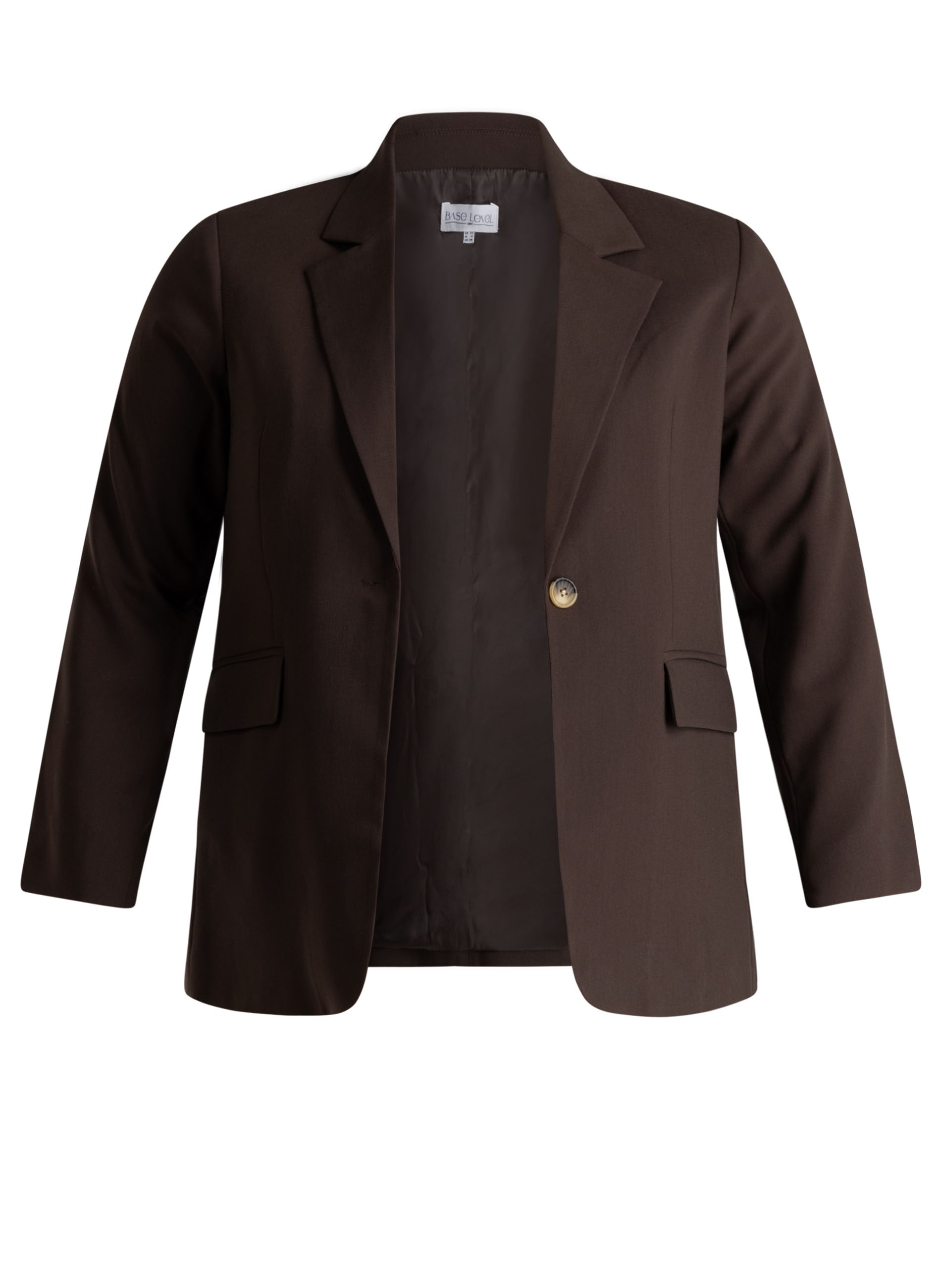 Base Level Curvy Jackenblazer »Yelena« mit großen Knopf