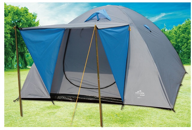 EXPLORER Kuppelzelt »Iglu Zelt 3 Personen Campingzelt wasserdicht winddicht Ventilation«, 3 Personen