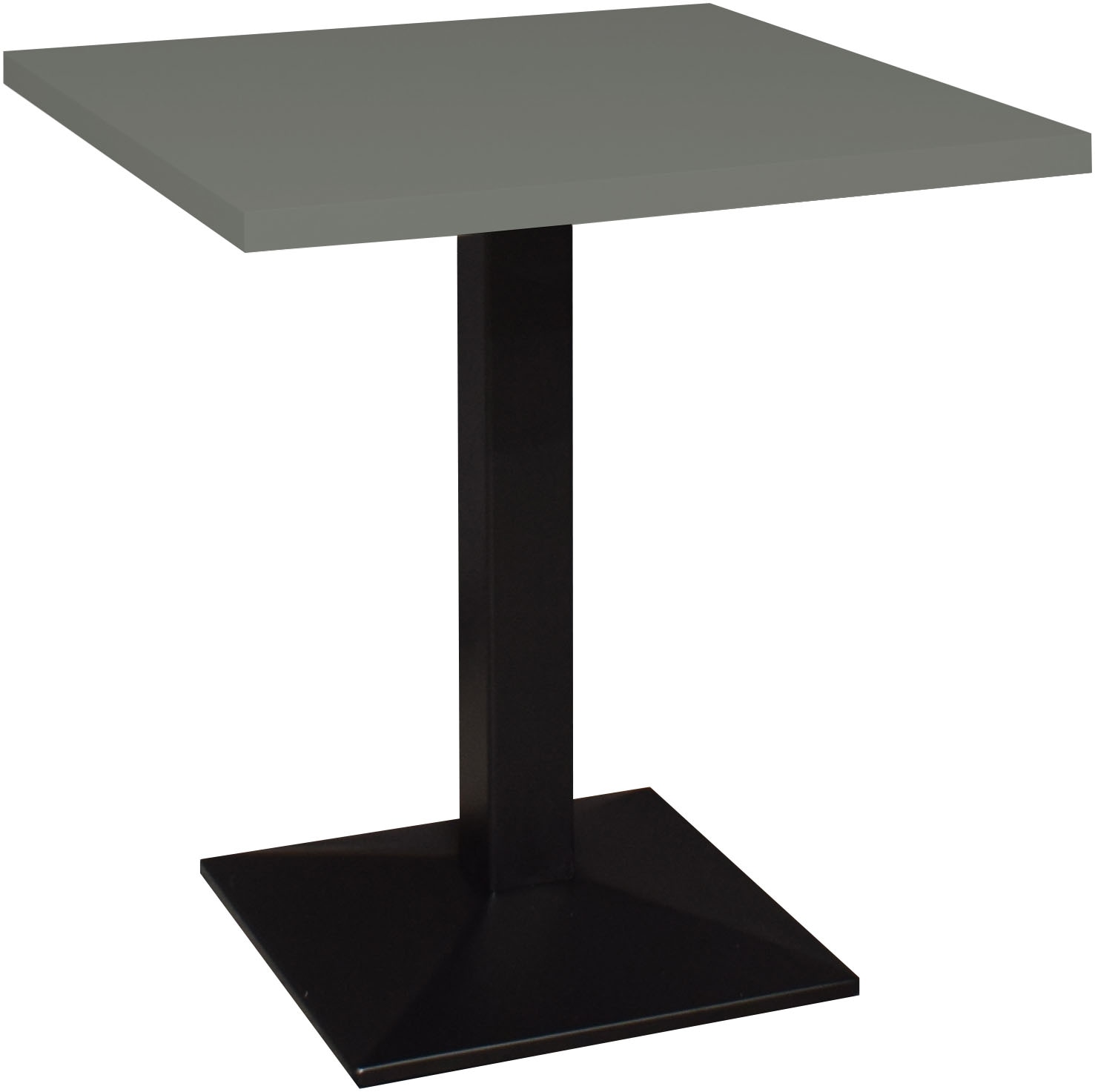 Mäusbacher "Big Bistro Metall" Quadrat-Säulengestell, eckige Platte BHT 70x75x70 cm