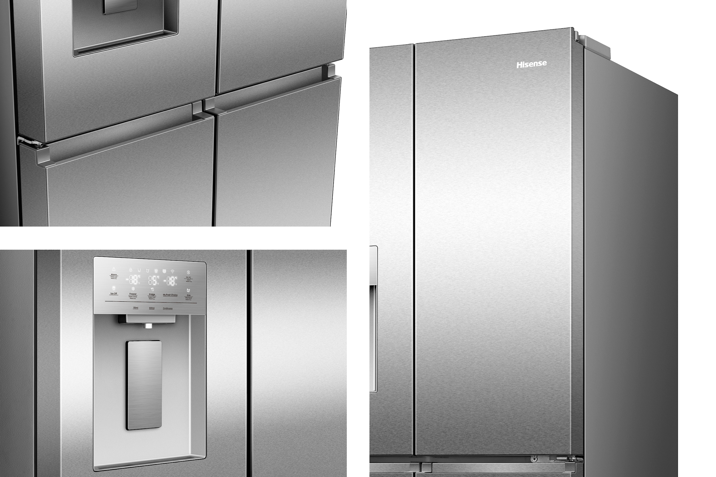 Hisense Multi Door »RQ5P470SYID«, Wasser-/Eisspender