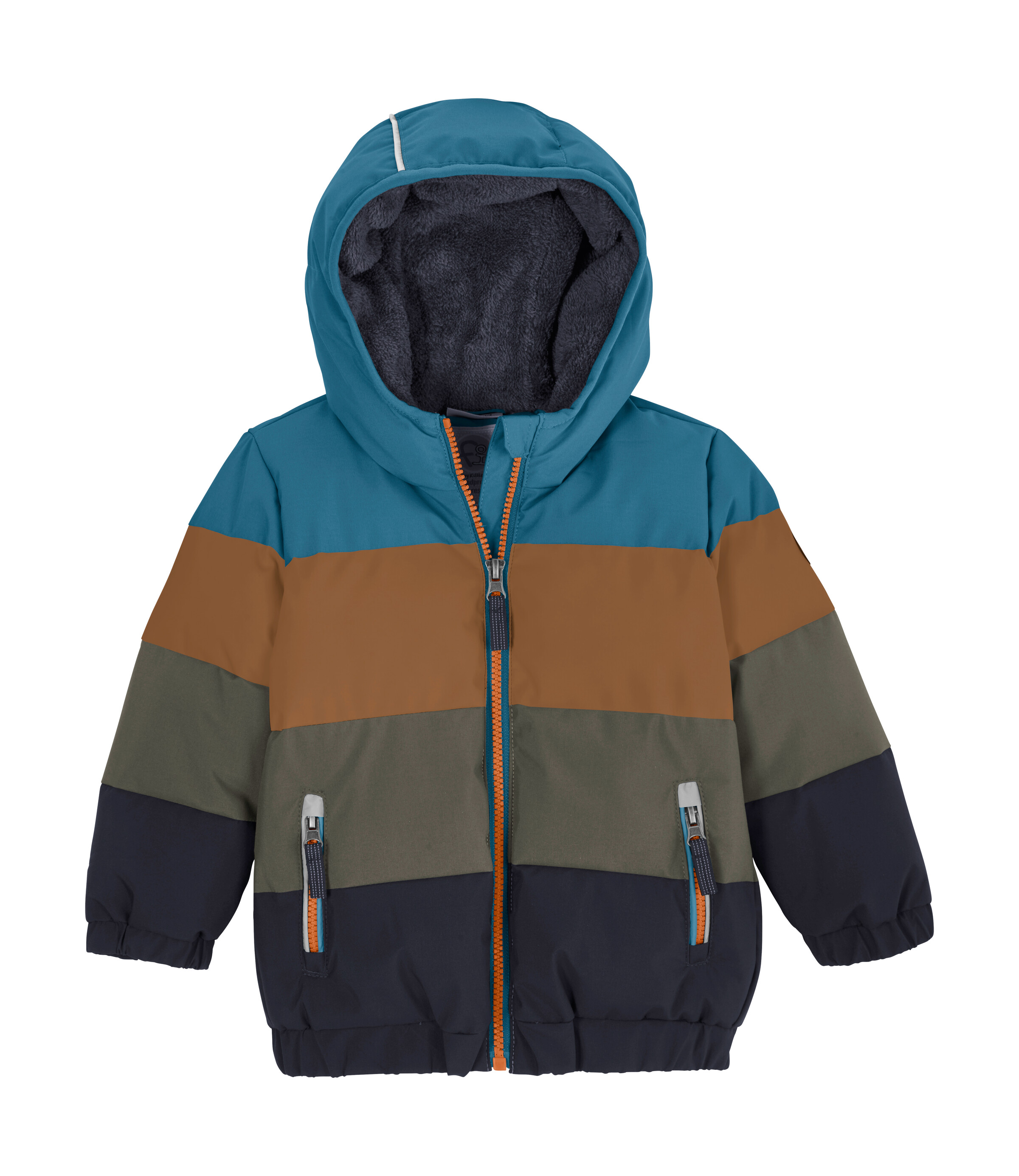 first instinct by killtec Steppjacke "FIOW 21 MNS QLTD JCKT" Warme, wasserabweisende Kinderjacke mit Colourblock-Design
