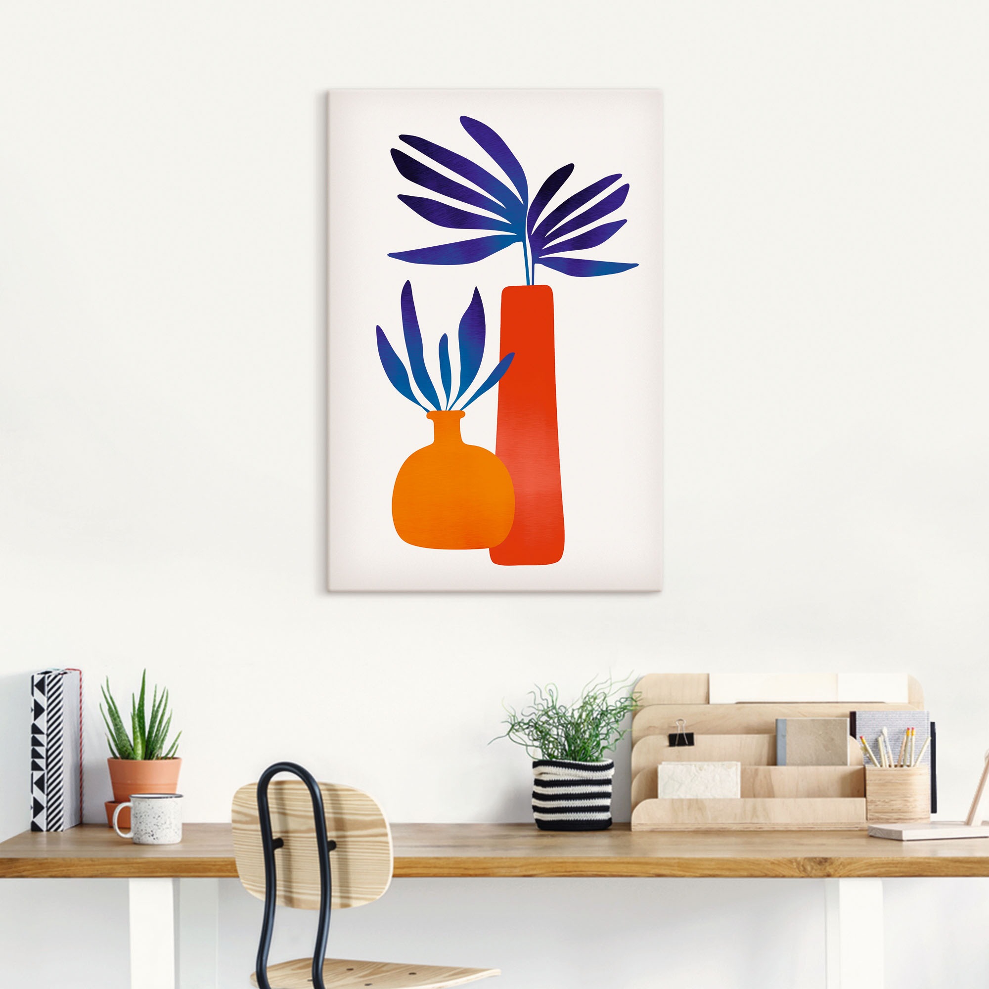 Artland Wandbild »Märchenpflanze«, Vasen & Töpfe, (1 St.), als Alubild, Leinwandbild, Wandaufkleber oder Poster in versch. Größen