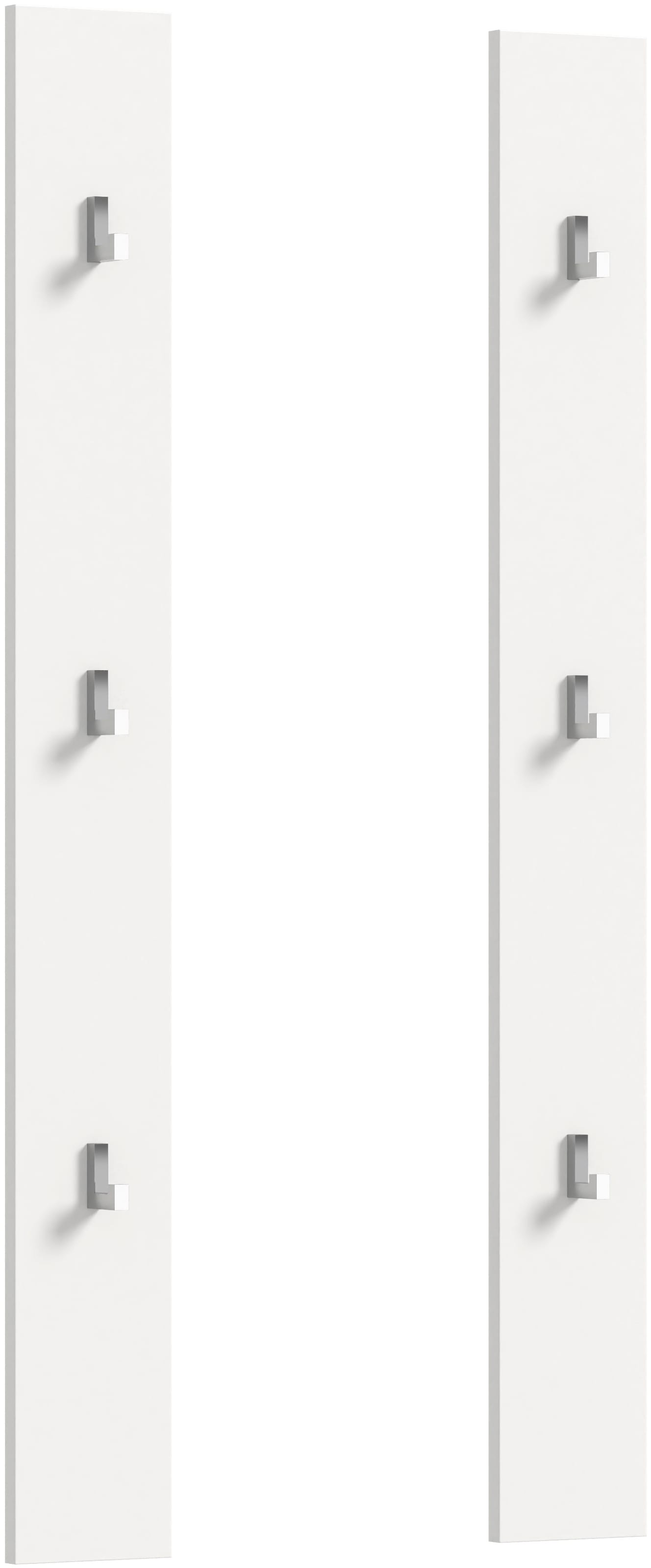 INOSIGN Garderobenpaneel, Trondheim Paneel 2er Set, Höhe 115 cm, 6 Haken, Flur, Diele