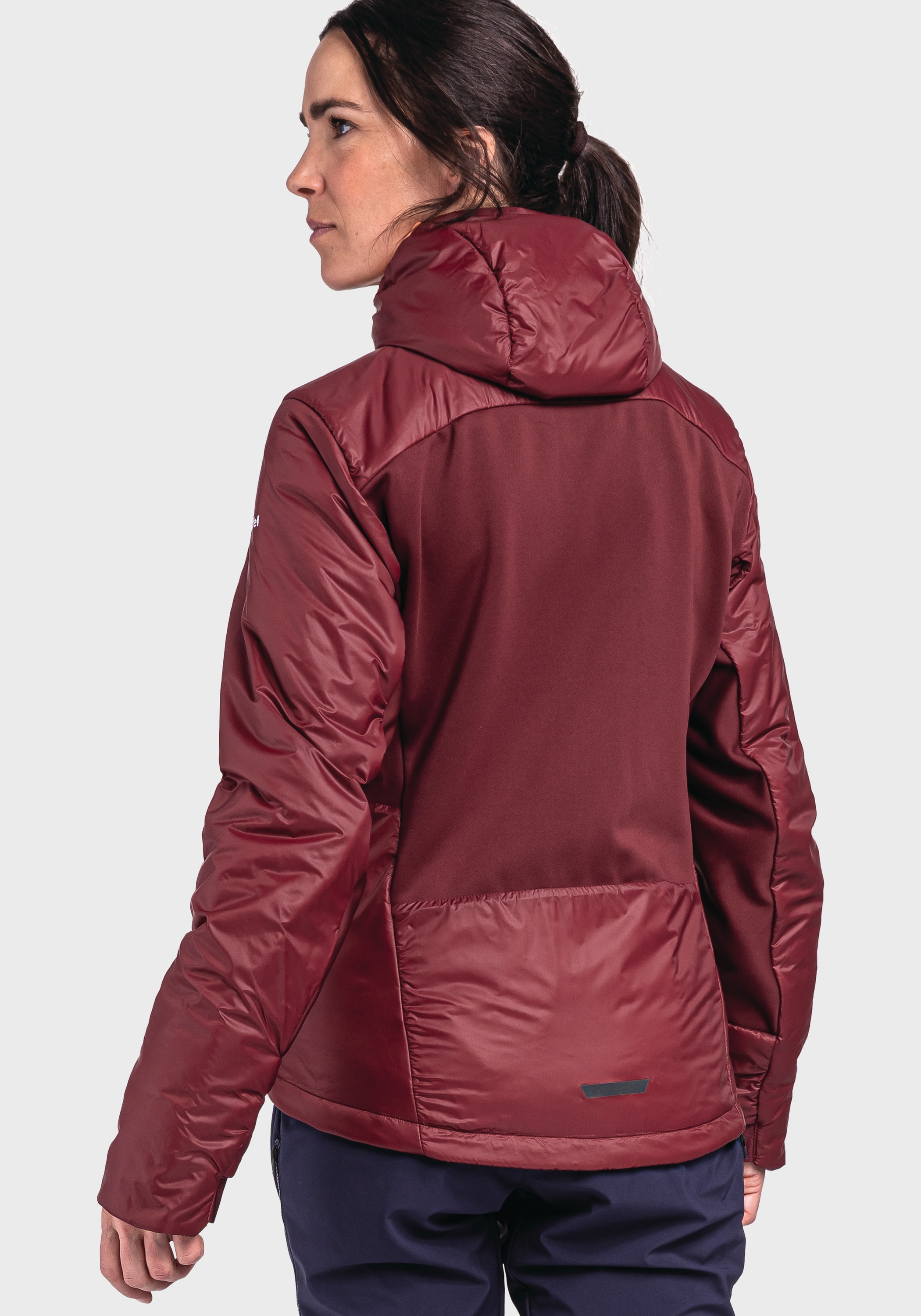 Schöffel Outdoorjacke »Ins Hybrid Black Raven L«, mit Kapuze