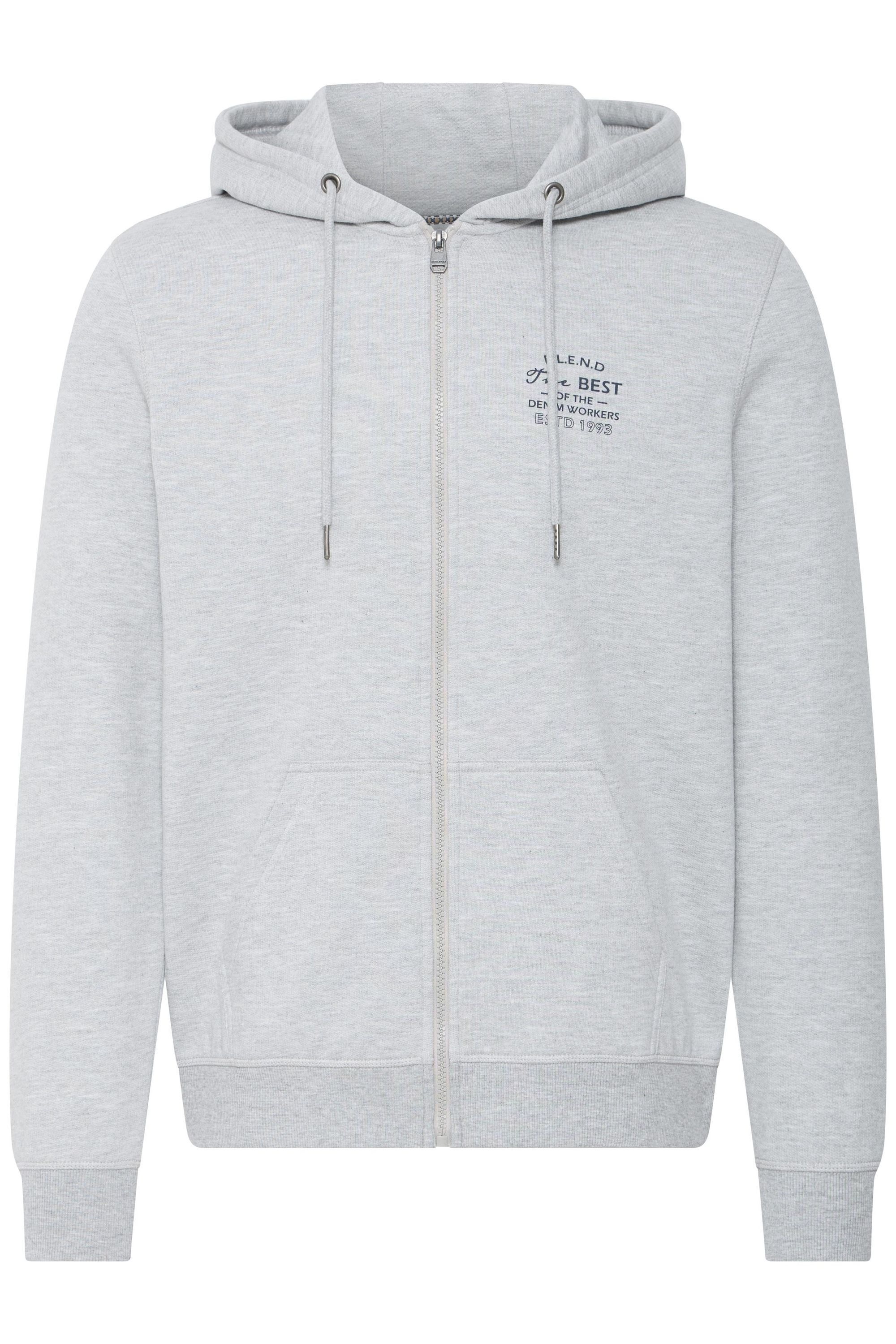 Blend Kapuzensweatjacke "BHBest" Sweatjacke mit Chest-Print günstig online kaufen