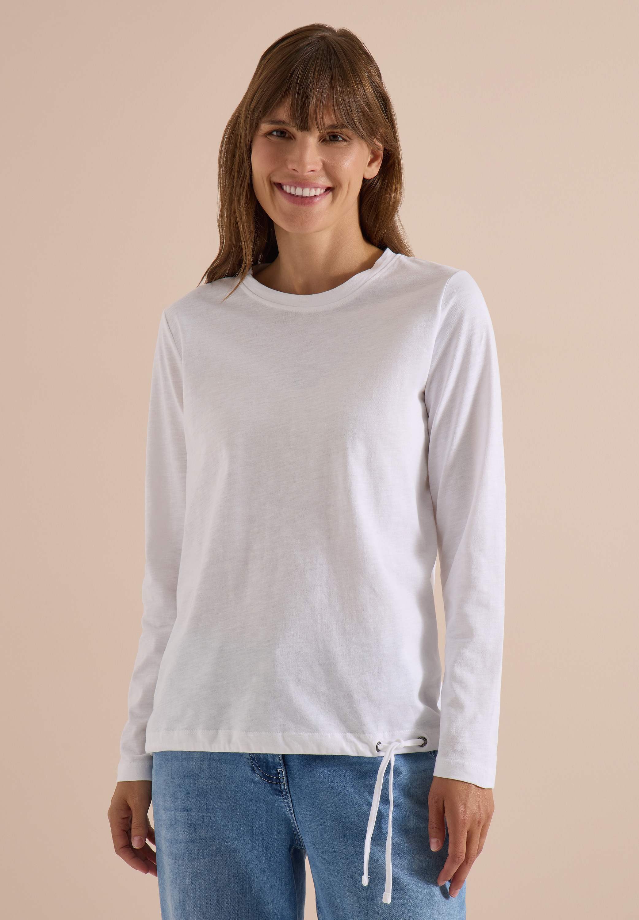 Cecil Langarmshirt aus reiner Baumwolle