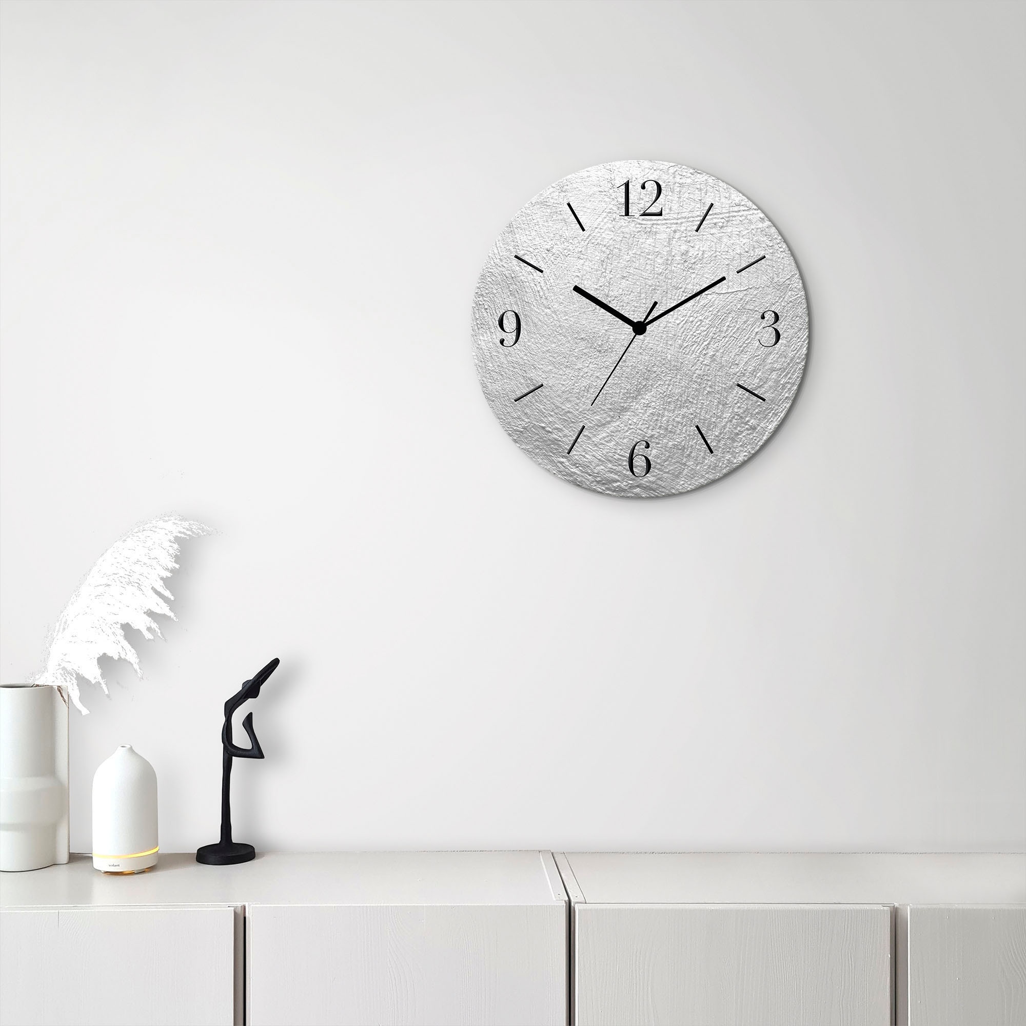Artland Wanduhr "Metalis" wahlweise mit Quarz- oder Funkuhrwerk, lautlos ohne Tickgeräusche