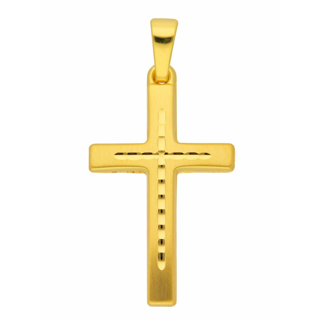 Adelia´s Kettenanhänger »333 Gold Kreuz Anhänger« Goldschmuck für Damen & Herren