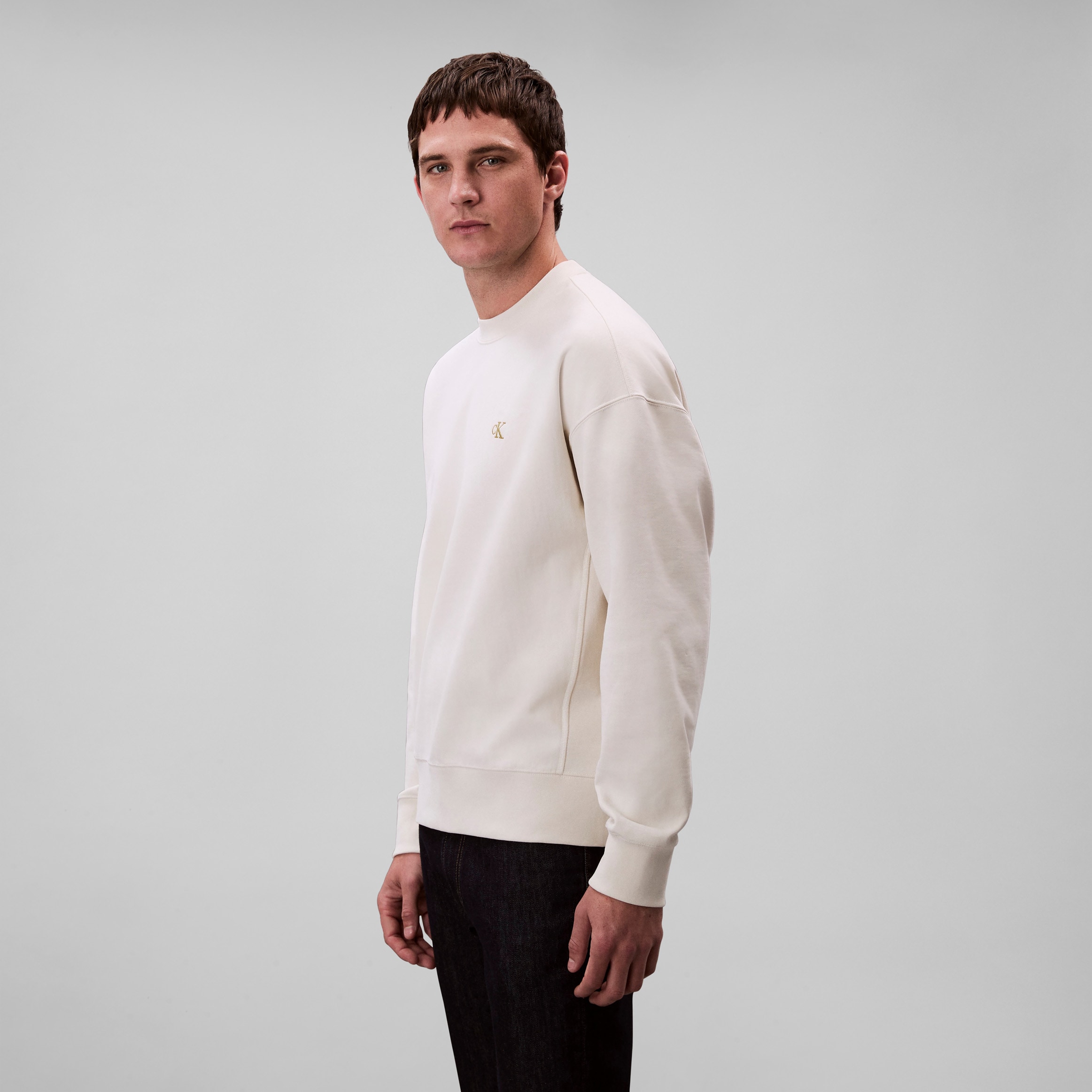 Calvin Klein Jeans Sweatshirt »PRMM TRRY MNGRM CN S«, Mit Rundhalsausschnitt