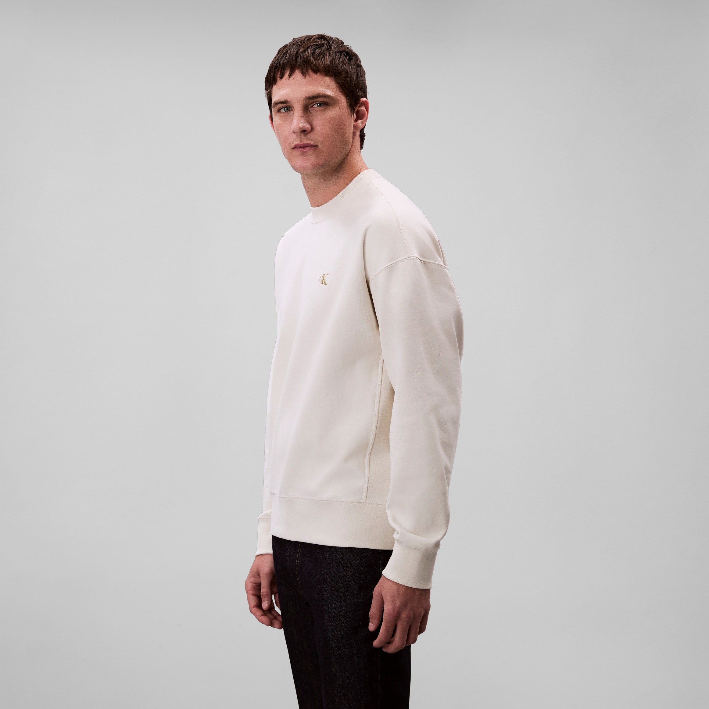 Calvin Klein Jeans Sweatshirt "PRMM TRRY MNGRM CN S", Mit Rundhalsausschnit günstig online kaufen