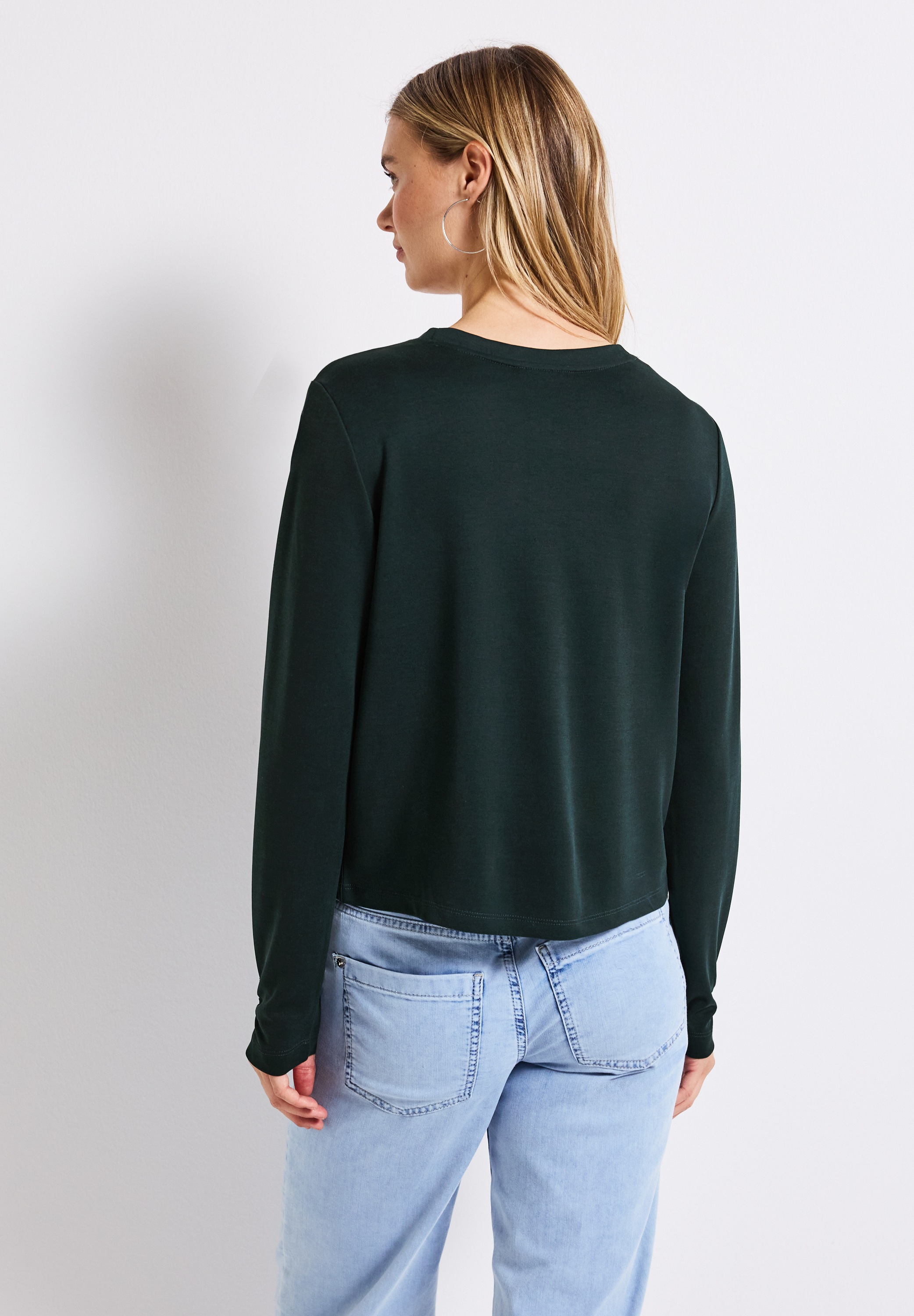 STREET ONE Shirtjacke, im Silk-Look günstig online kaufen