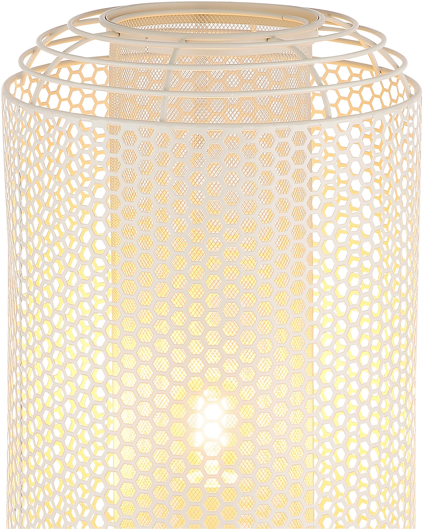 NOWA Stehlampe »DENTON« E27 1 Stk. Stehleuchte cremefarben Design Lampe Wohnzimmer Schlafzimmer