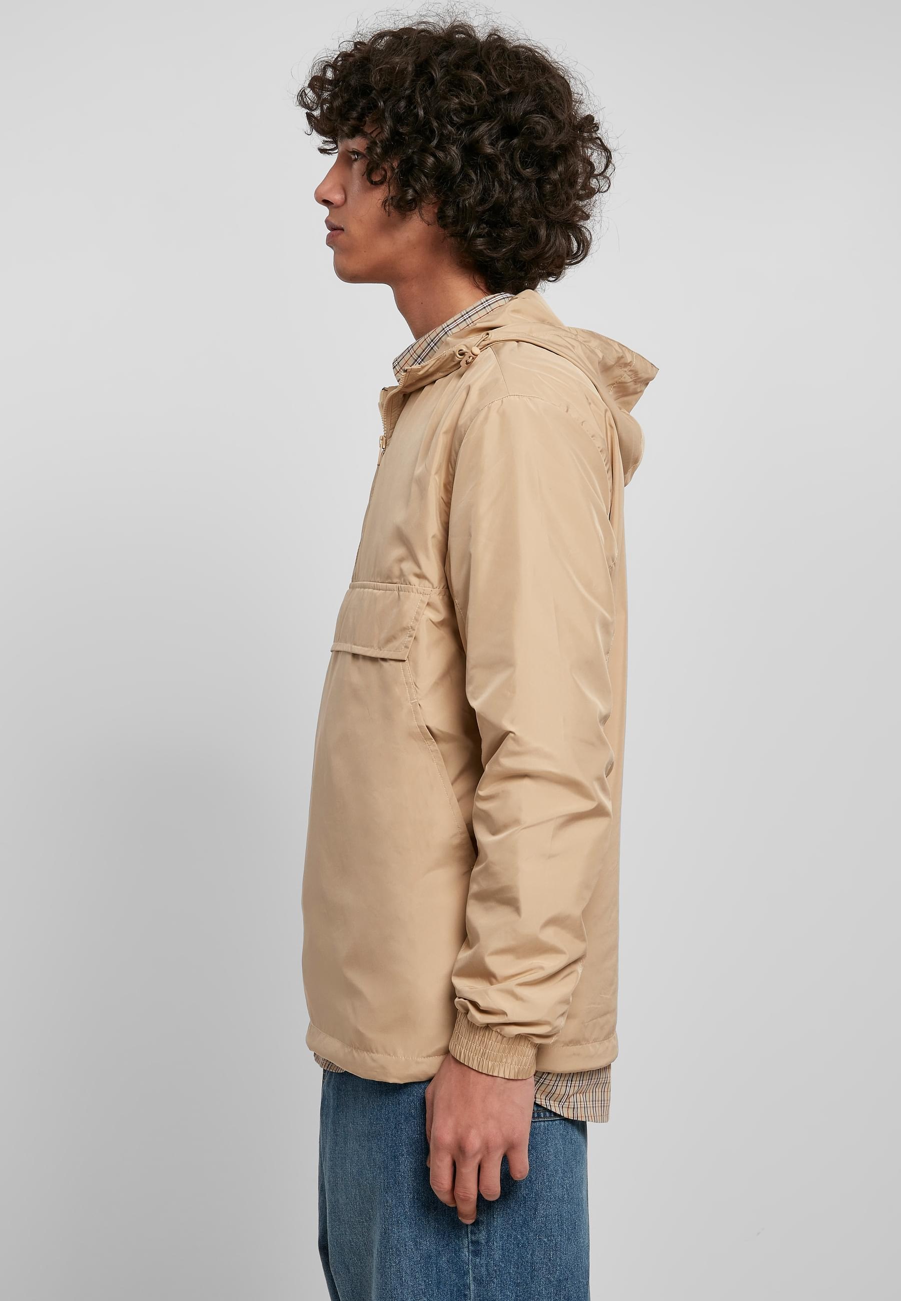 URBAN CLASSICS Anorak »Urban Classics Herren Basic Pull Over Jacket«, (1 St.), mit Kapuze