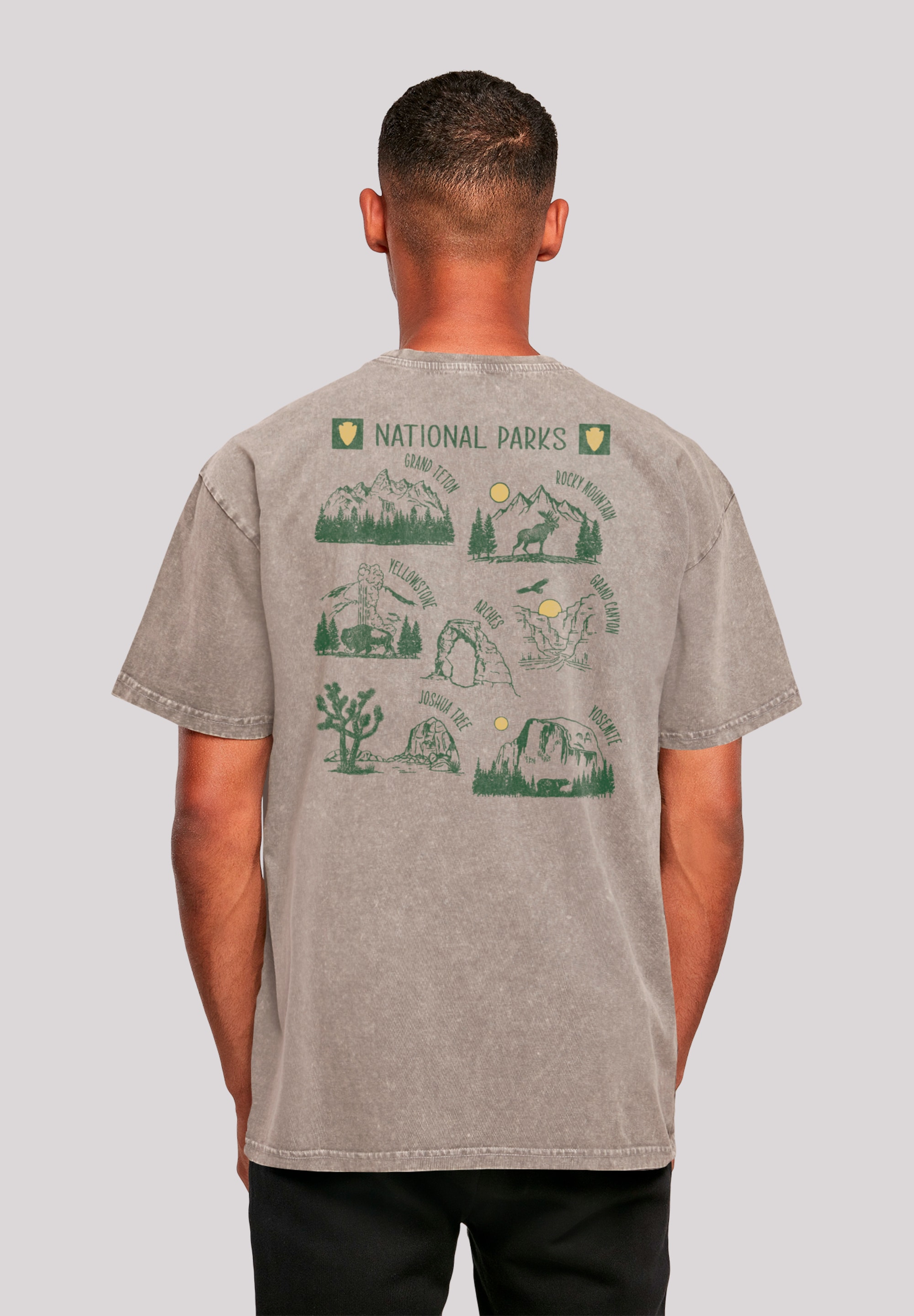 F4NT4STIC T-Shirt "US National Parks Montage", Premium Qualität günstig online kaufen