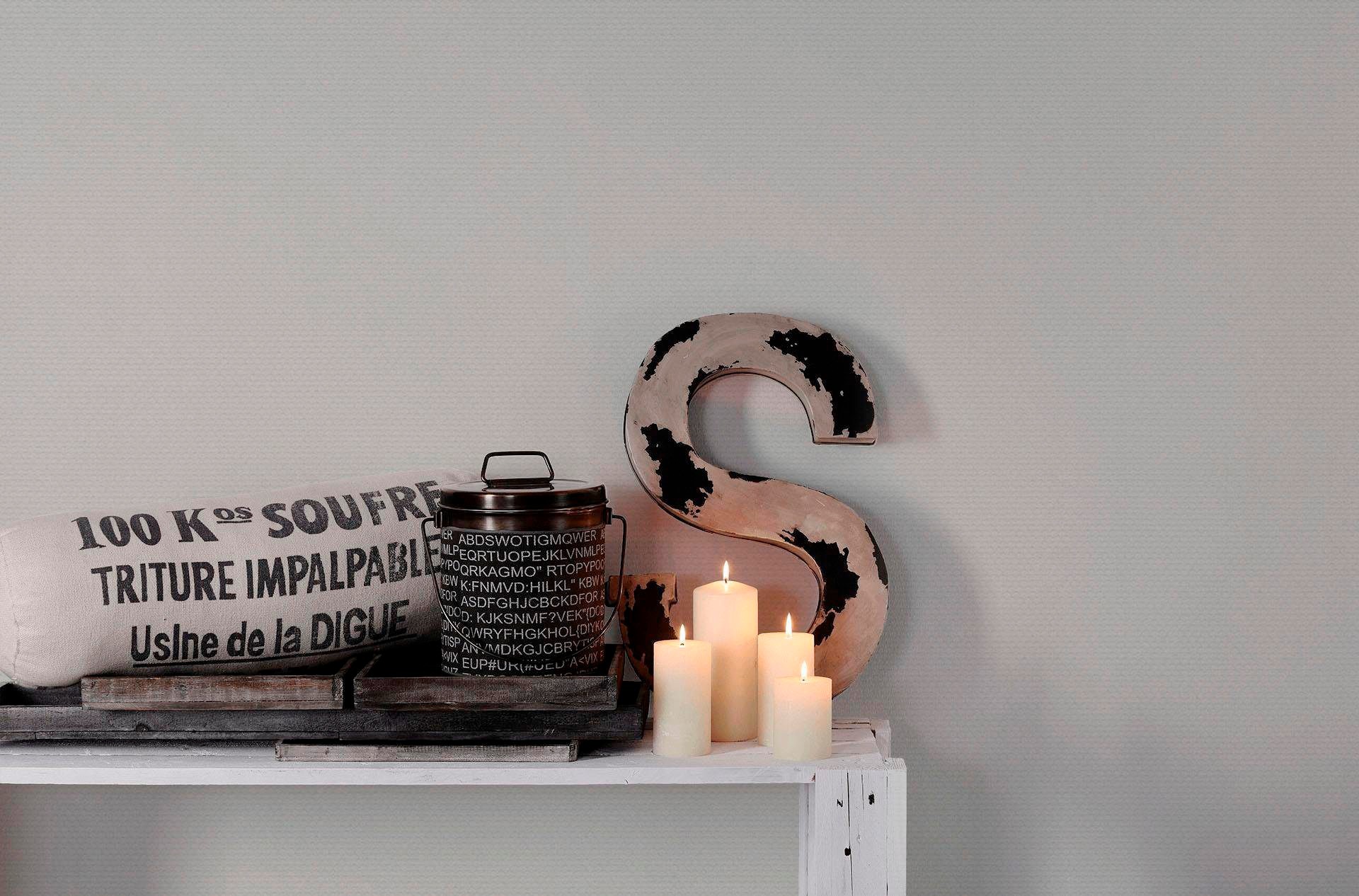 living walls Vliestapete »Metropolitan Stories Lola Paris« einfarbig | uni | unifarben strukturiert Grafik Tapete einfarbig Tapeten Wohnzimmer Schlafzimmer Küche modern