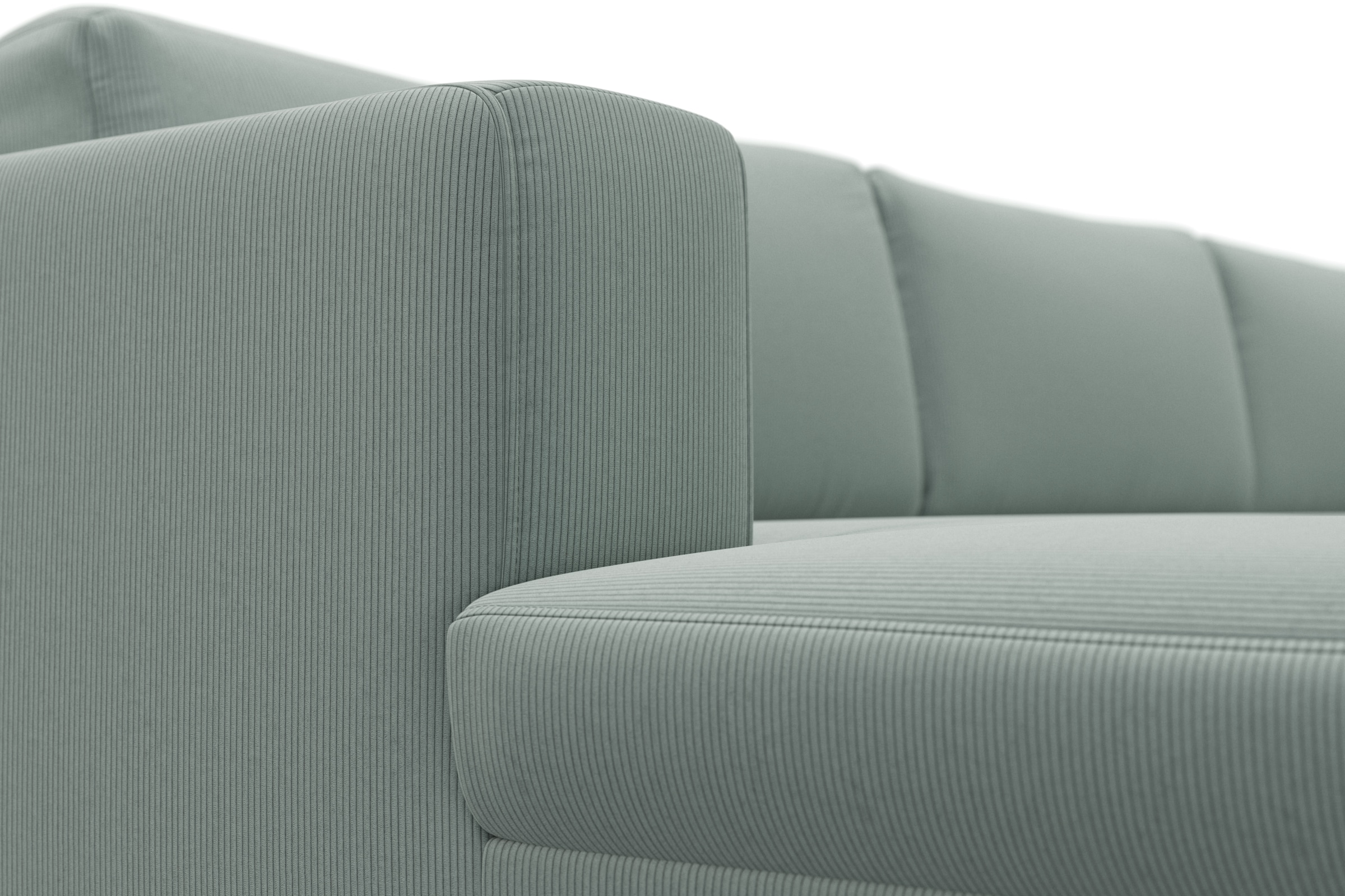 DOMO collection Wohnlandschaft »Modica U-Form«, XXL, in moderner Optik mit, 2 großzügigen Recamieren, auch in Cord