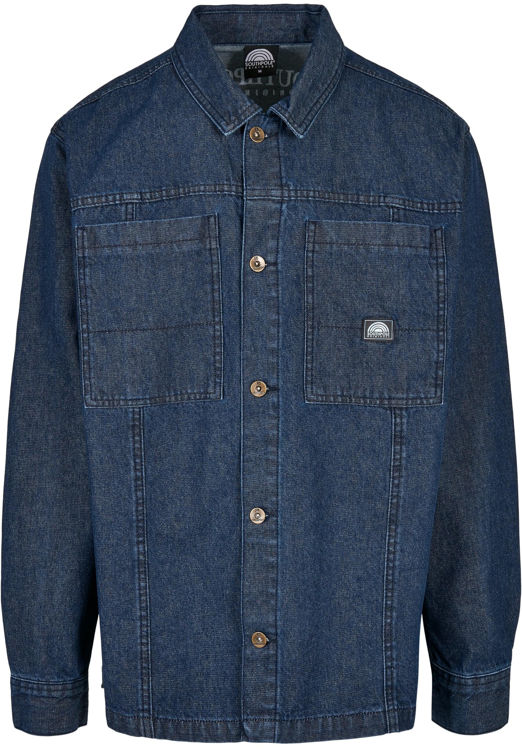 Langarmhemd »Southpole Herren Southpole Oversized Denim Shirt«, (1 tlg.)