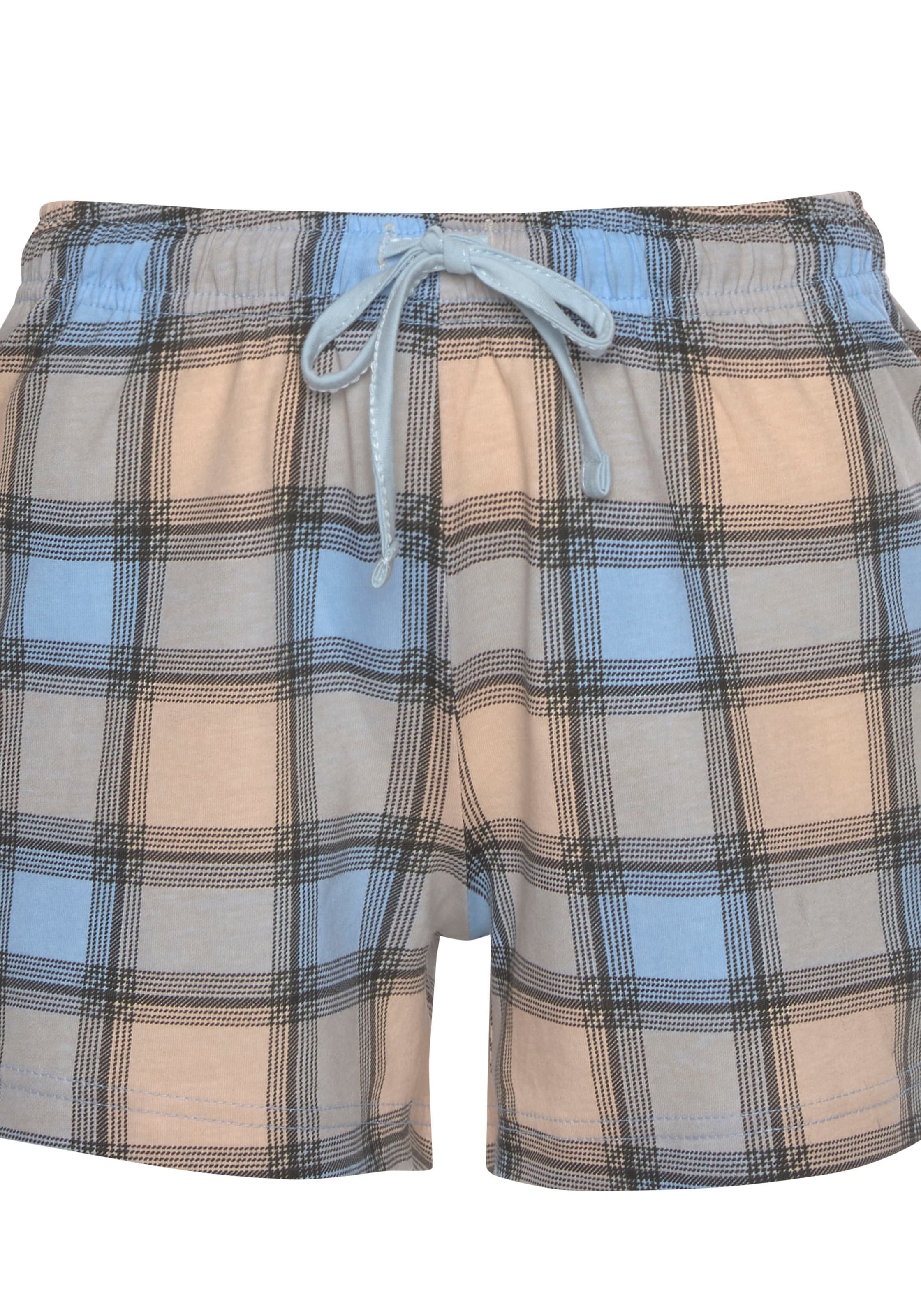 Vivance Dreams Shorty, (4 tlg., 2 Stück), mit Frontdruck