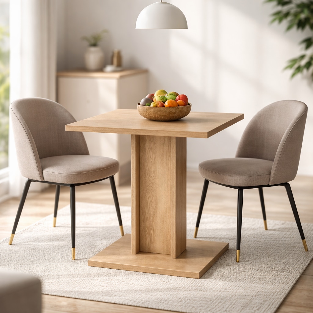 OTTO home Esstisch »Square Säulentisch, Küchentisch, Bistrotisch, Kompakt-Esstisch« Quadratischer Esstisch; verschiedene Farben erhältlich; Breite: 70 cm