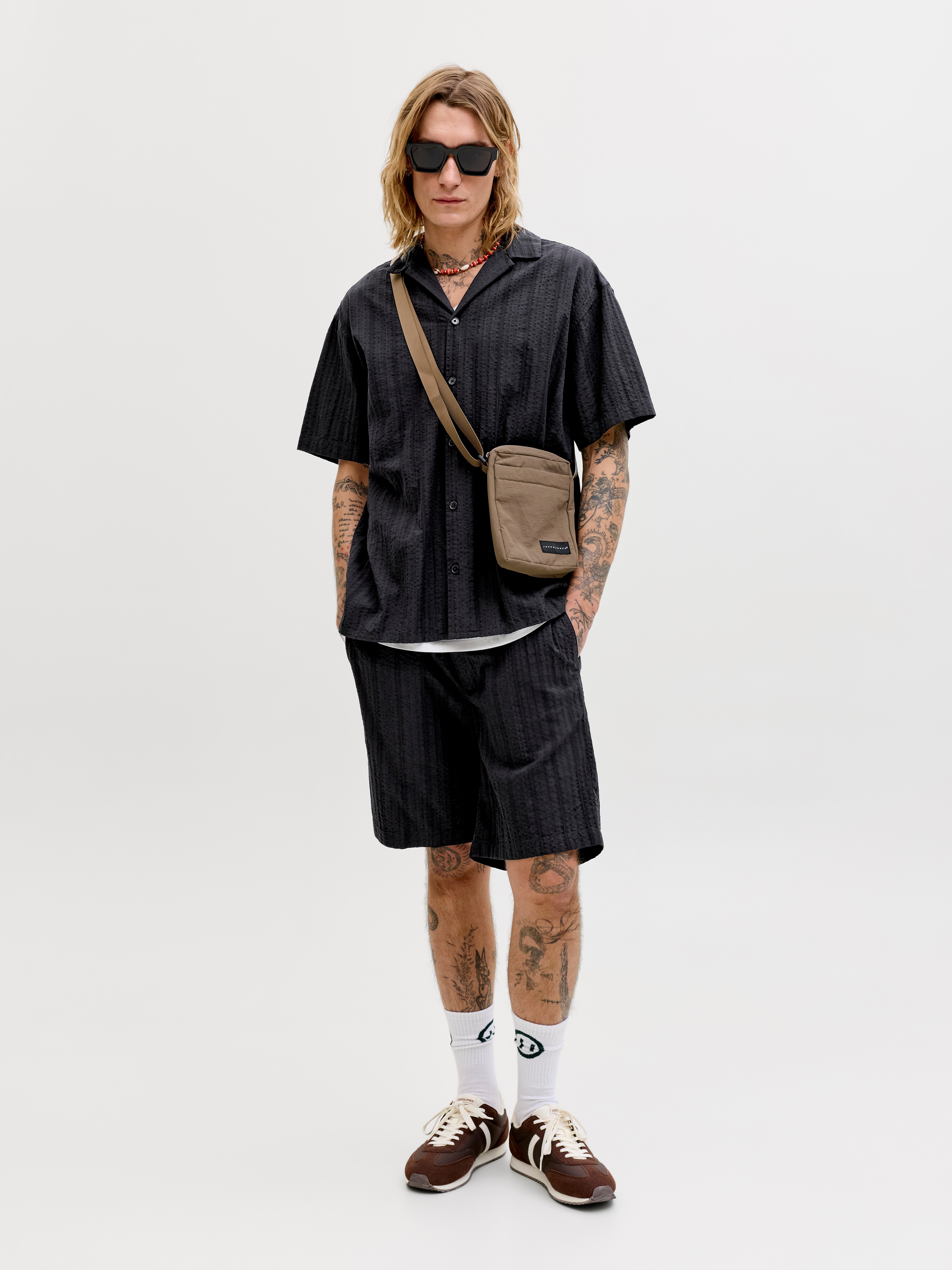 Thumbnail - Jack & Jones Shorts "JPSTJAIDEN TYSON JOGGER SHORT SRT SN" Baumwolle, regular fit