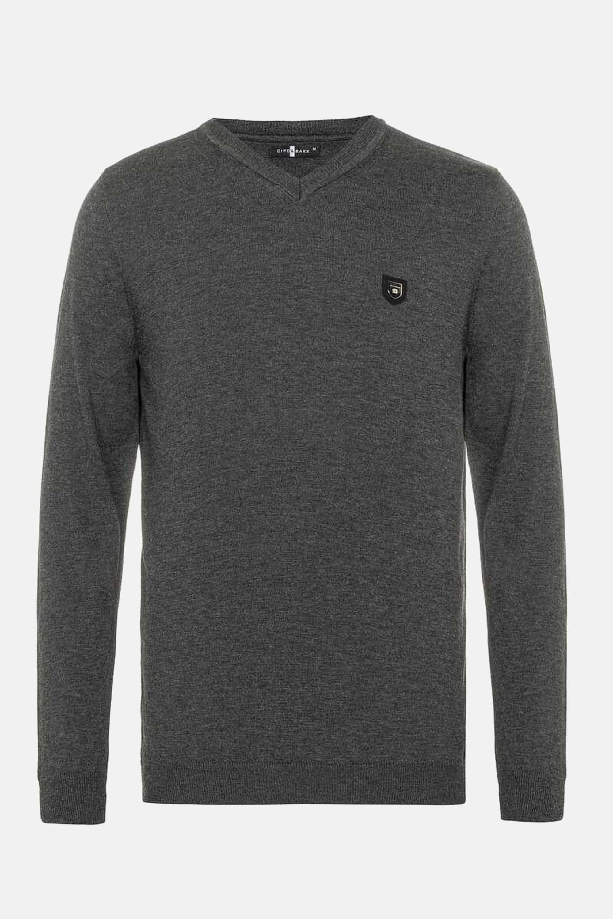 Cipo & Baxx V-Ausschnitt-Pullover »Pullover«, mit V-Ausschnitt, CP242