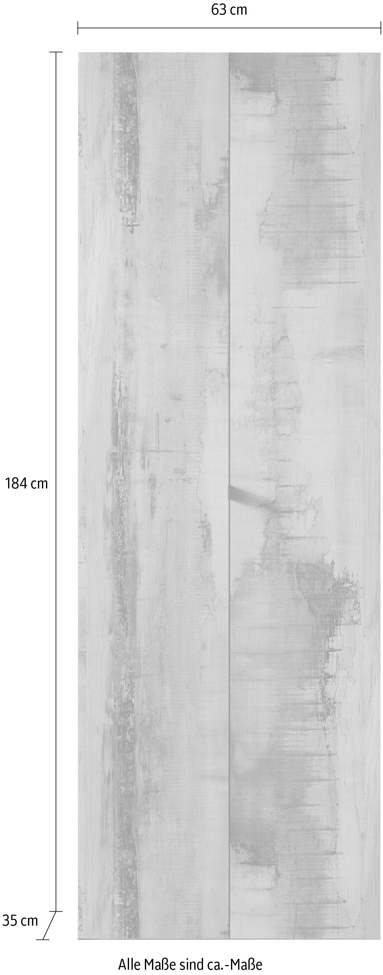 LC Aktenschrank »Basic, Büroschrank mit 2 Türen (innen 3 Einlegeböden),«, hoher Mehrzweckschrank in verschiedenen Farben, B 63 x H 184 cm