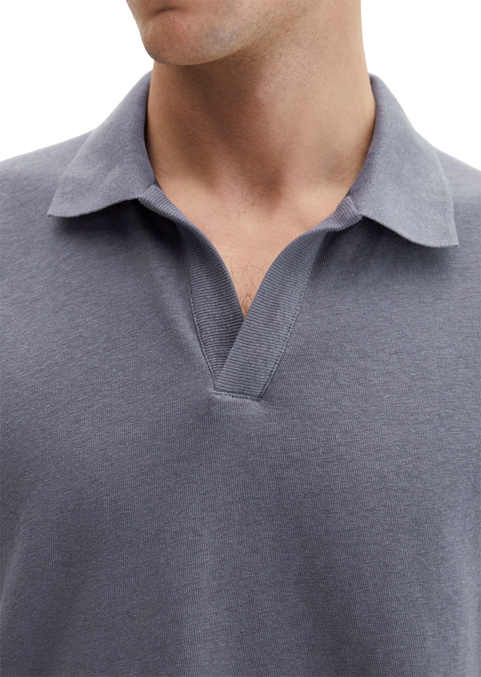 Marc O'Polo Poloshirt »aus Baumwoll-Leinen-Mix«