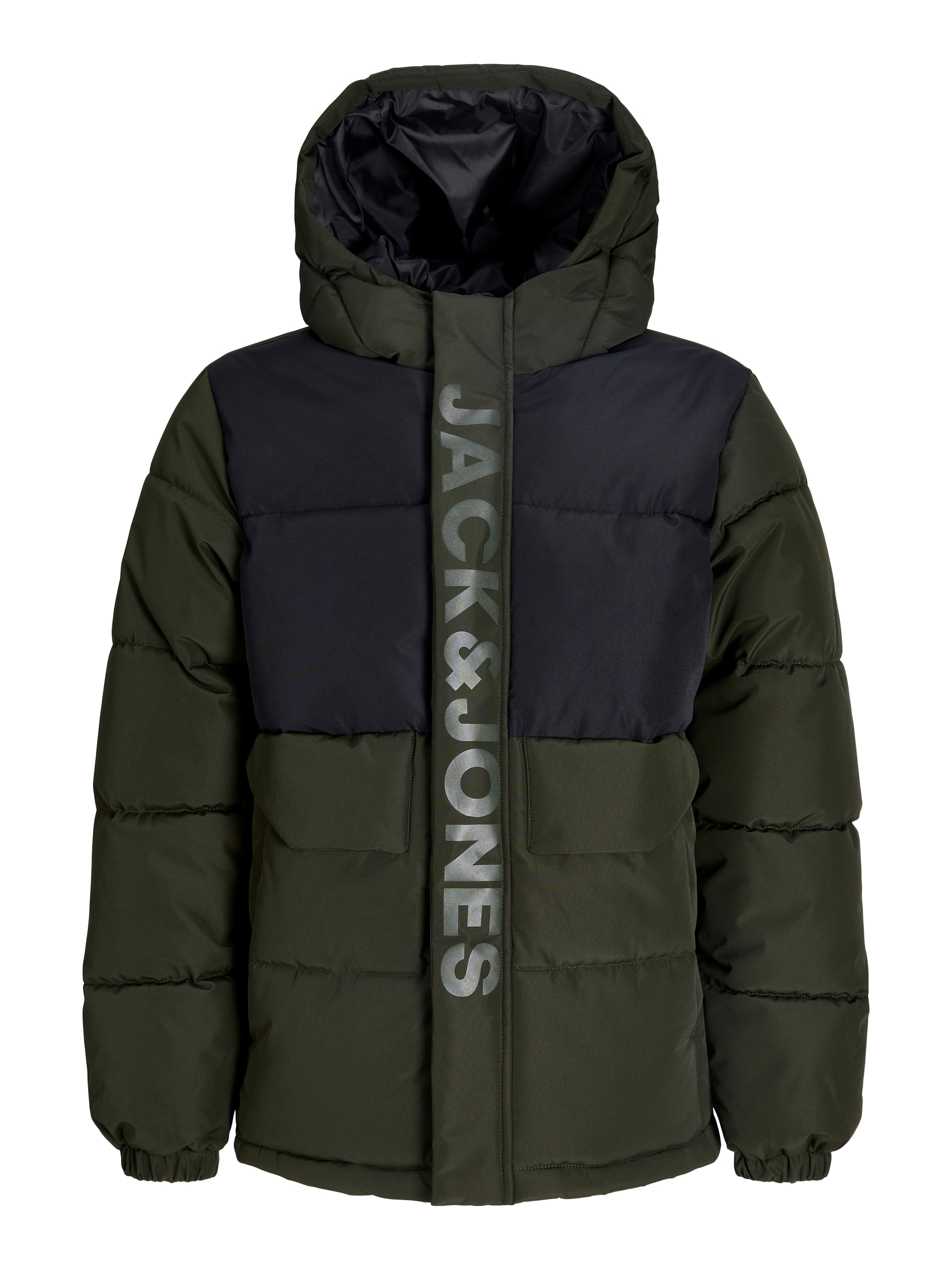 Jack & Jones Junior Steppjacke "Jcospeed Puffer Sn Jnr" Mit Kapuze Polyester, Regular Fit