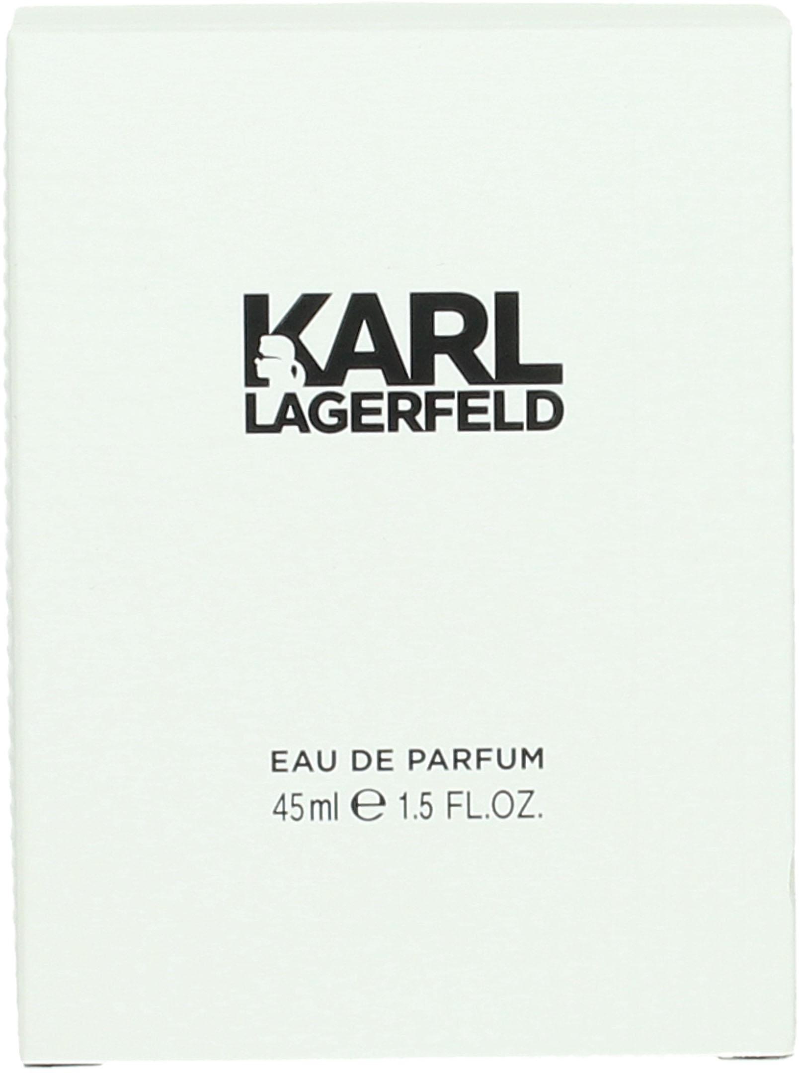 LAGERFELD Eau de Parfum »Pour Femme«, Blumig-fruchtiger Damenduft mit Pfirsich, Magnolie und Moschus.