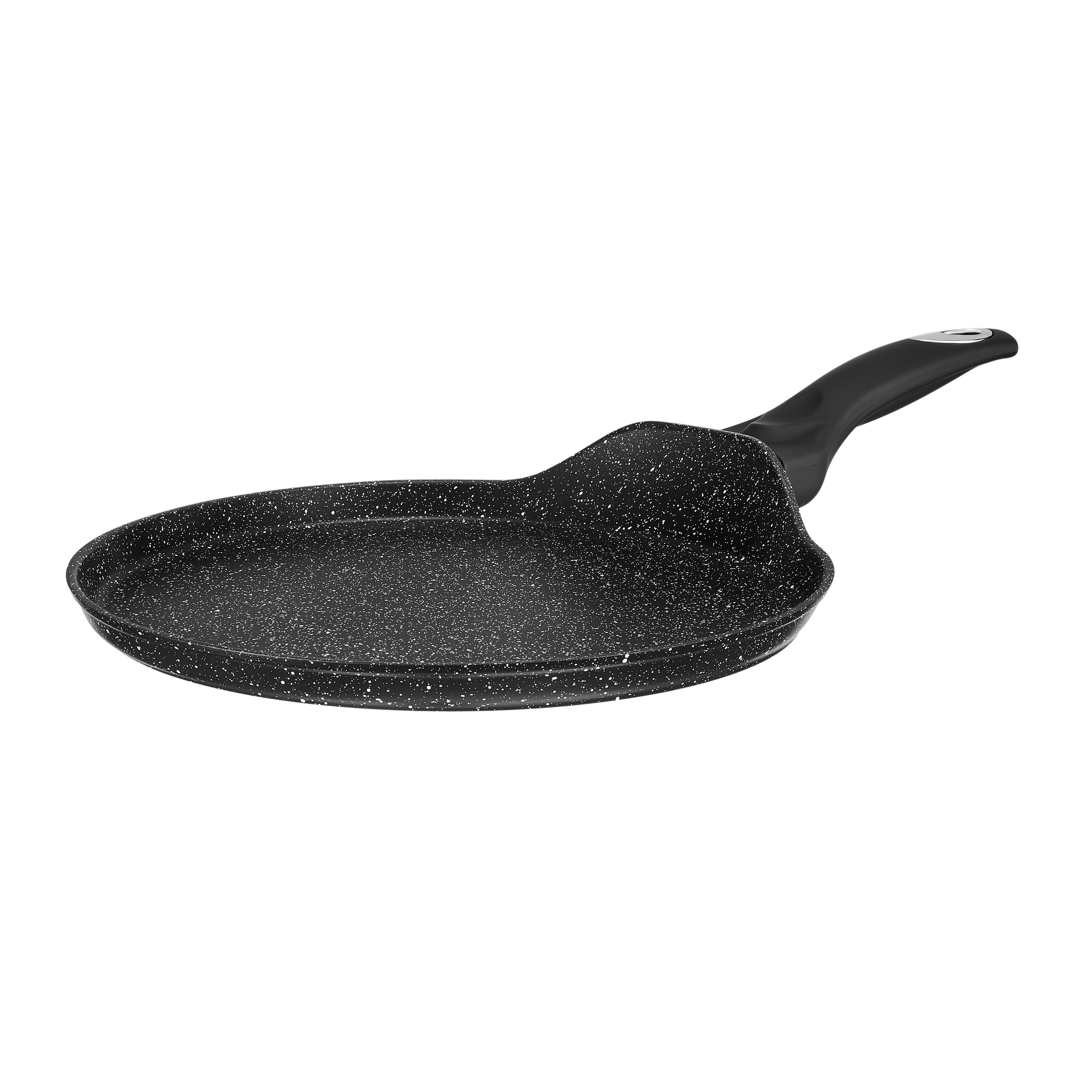RESTO Kitchenware Crêpepfanne "ANTLIA Pfannkuchenpfanne Ø 24 cm mit Soft-Touch-Griff" Aluminium 1 tlg. Induktion, für alle Herdarten geeignet