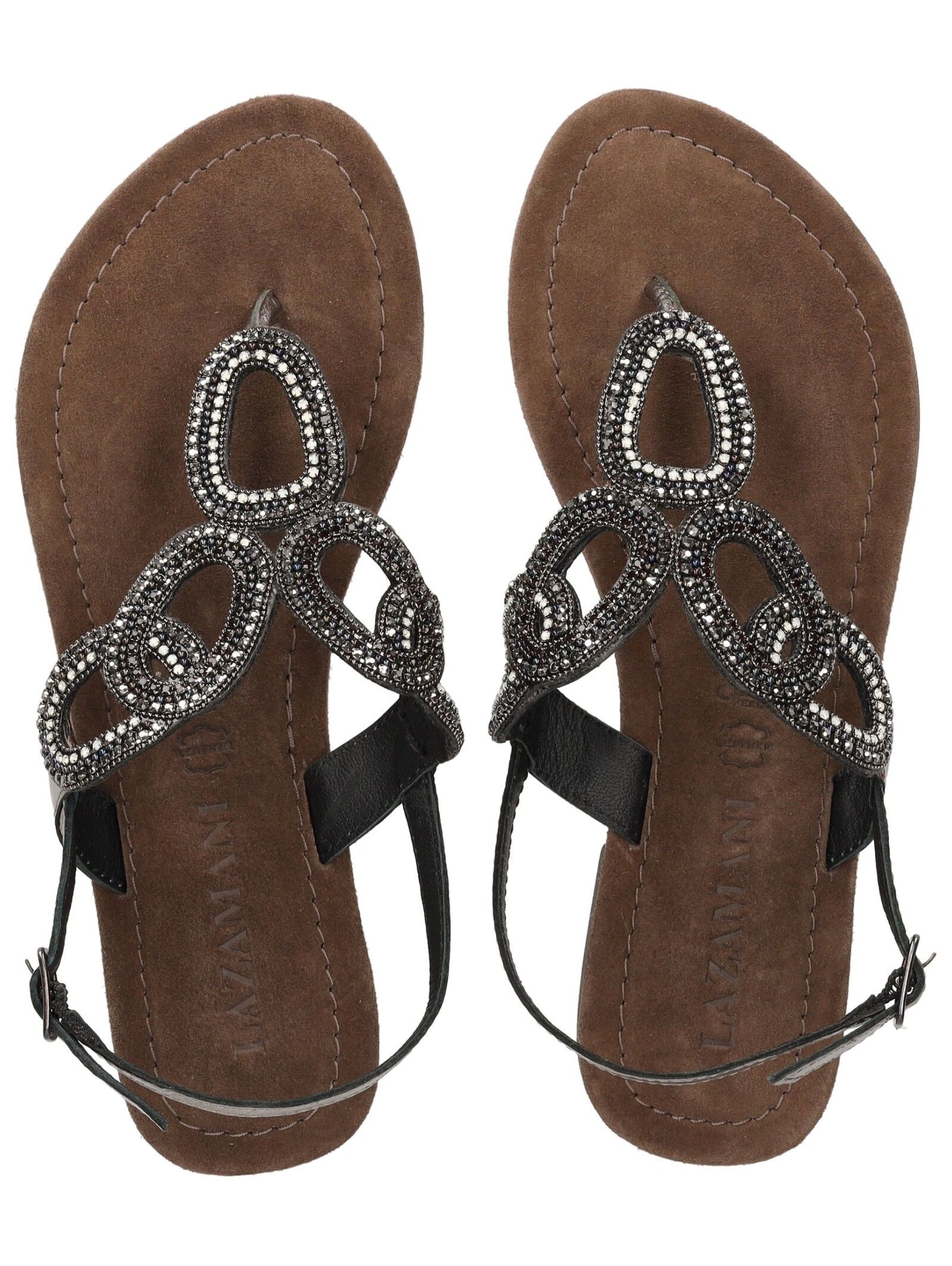 Lazamani Riemchensandale »Lazamani Sandalen Leder/Textil«