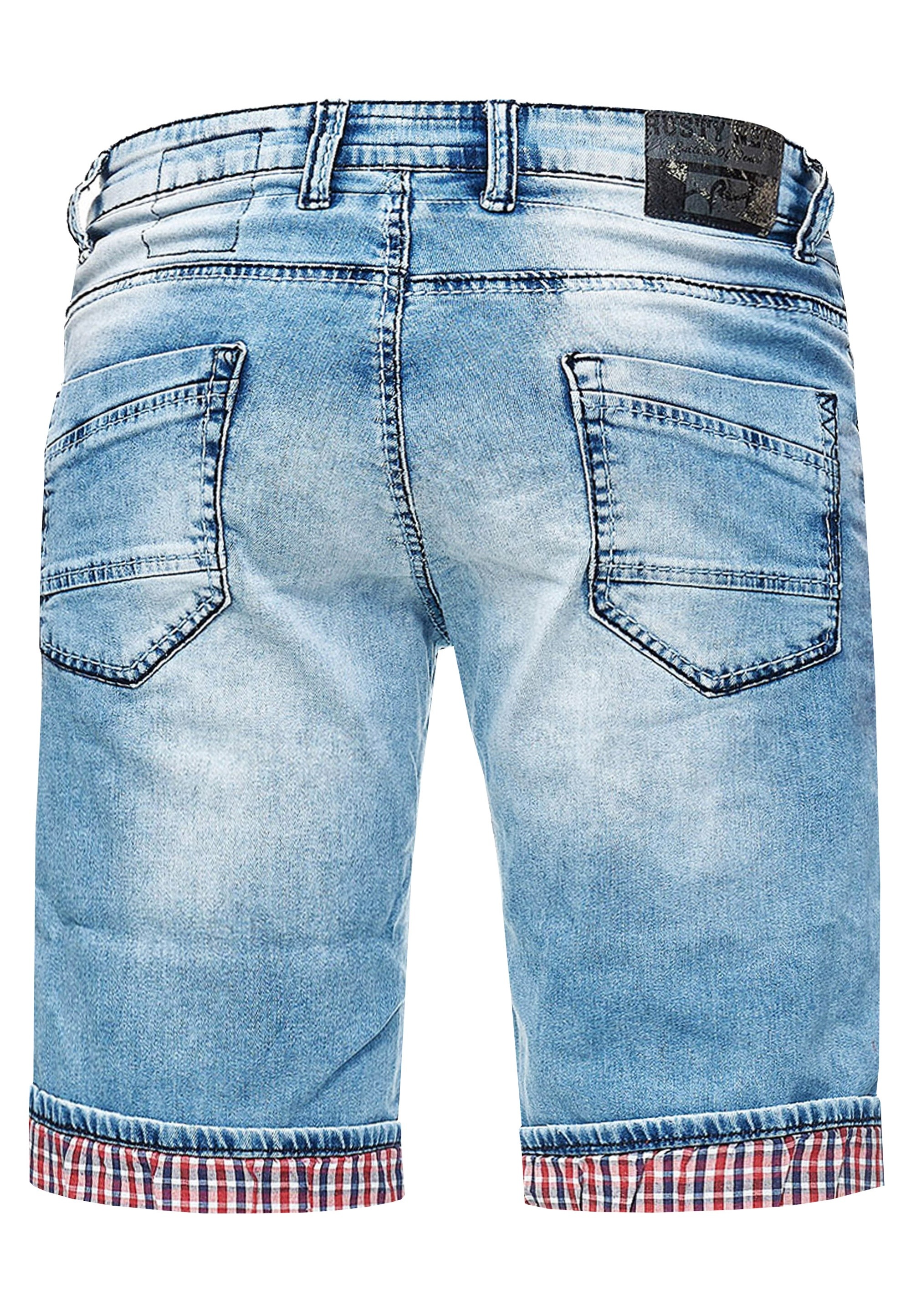 Rusty Neal Shorts »Dunster«, mit kariertem Umschlag