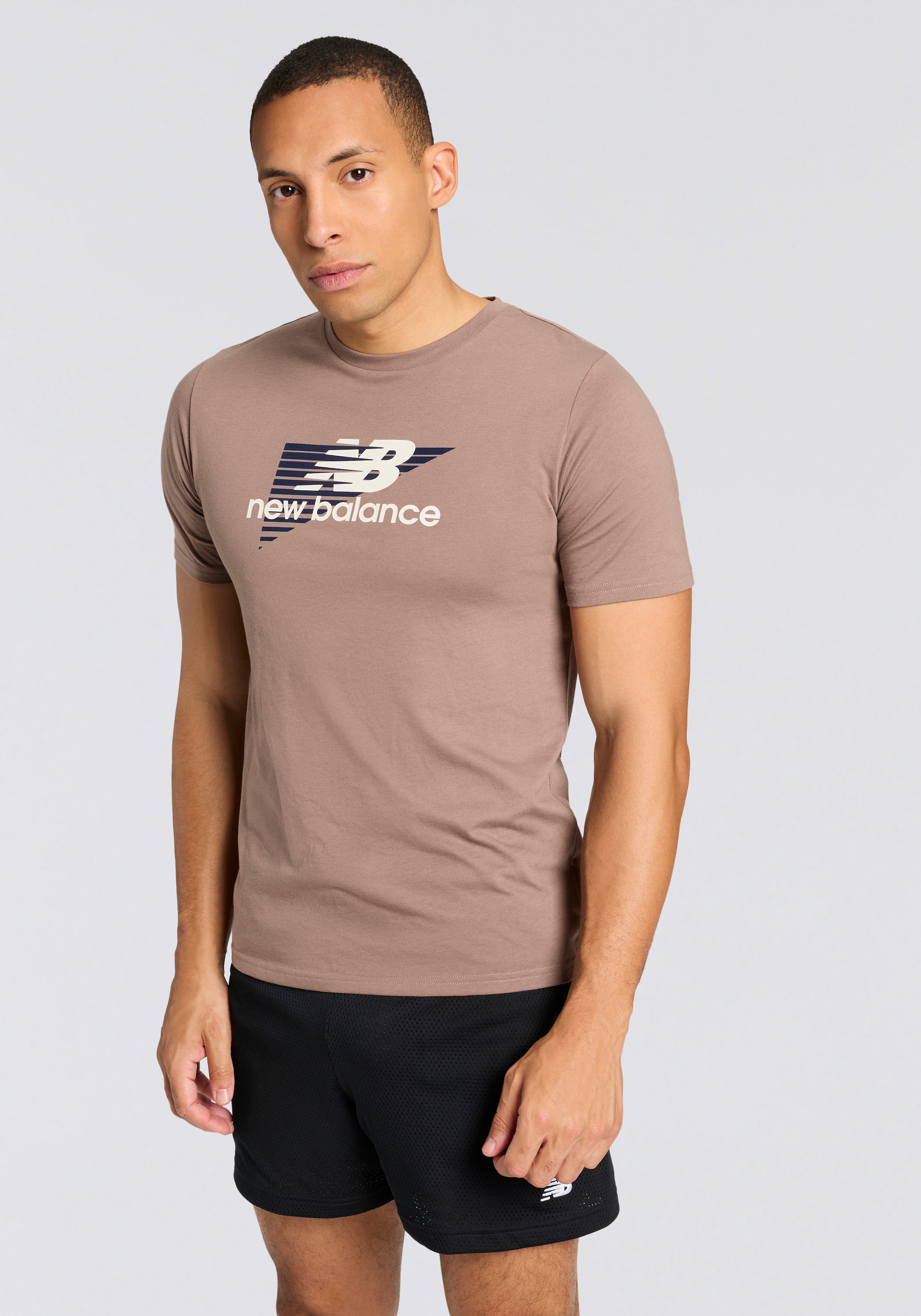 New Balance Trainingsshirt »Heathertech Graphic T-Shirt 1 EARTHHADOW«